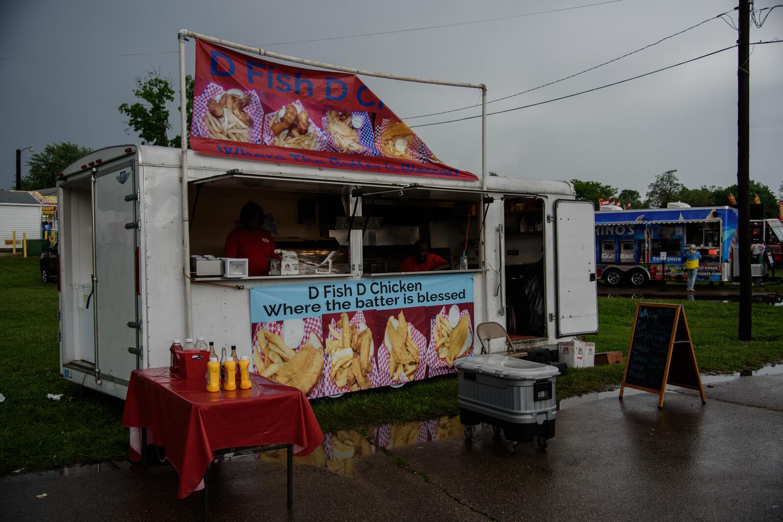 D Fish D Chicken was one of more than 50 trucks that particpated in this year's Miami County Gourmet Food Truck Rally.  PHOTO / TOM GILLIAM PHOTOGRAPHY