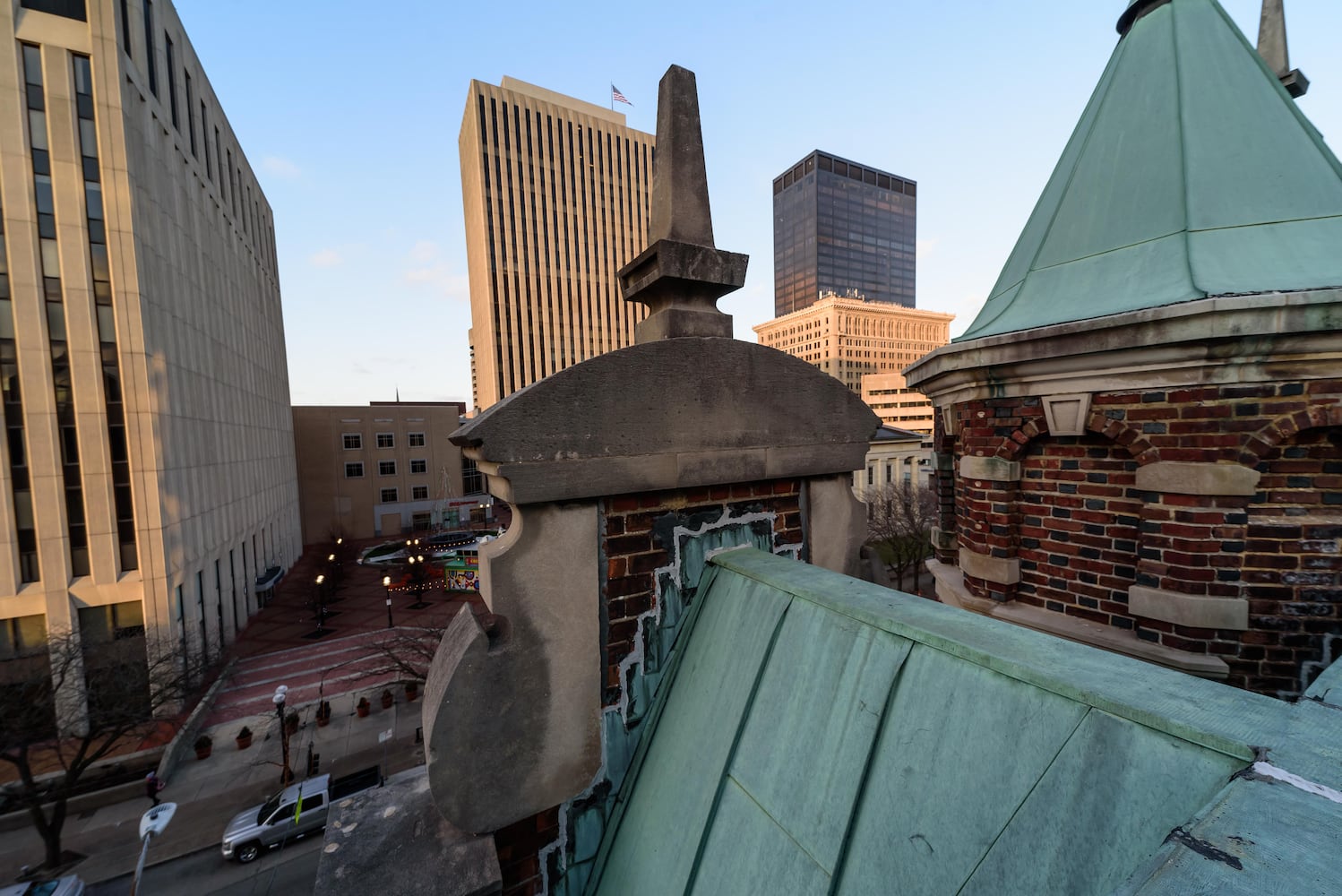 PHOTOS: Construction nearing completion on Phase 2 of the Dayton Arcade's North Arcade