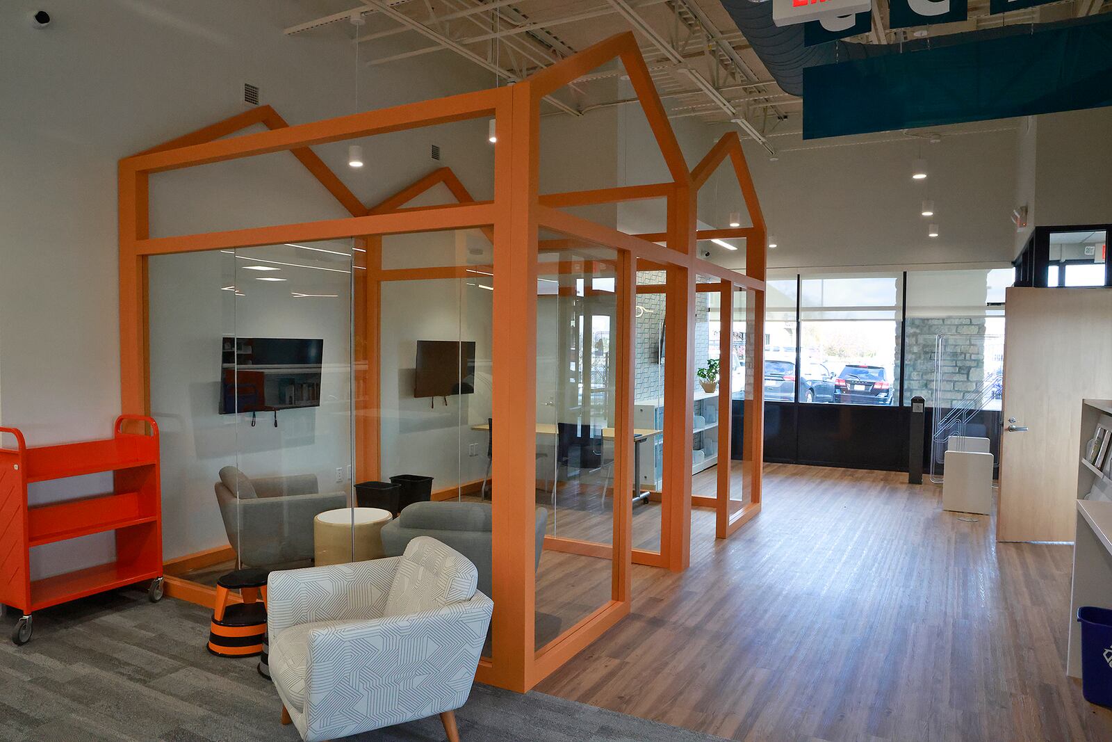 The interior of the new Tuttle Road branch of the Clark County Library Tuesday, Nov. 26, 2024. BILL LACKEY/STAFF