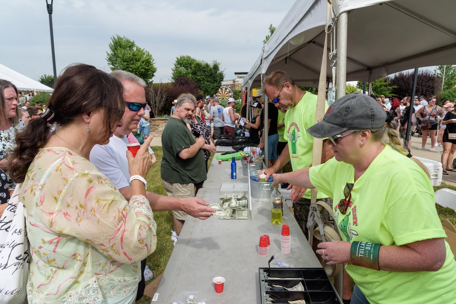 Pickle Fest – Just Dill With It! returns to Austin Landing in June. Hosted by Austin Landing and The Miami Valley Restaurant Association, the event in its second year is expected to again feature pickle vendors, food trucks, a beer garden, live music and activities for children. TOM GILLIAM / CONTRIBUTING PHOTOGRAPHER