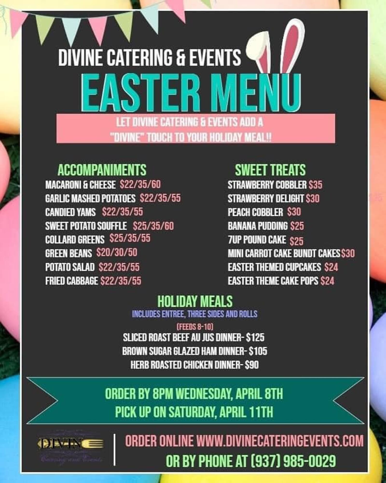 These are the Dayton-area restaurants and grocery stores offering Easter dinners amid the coronavirus pandemic.