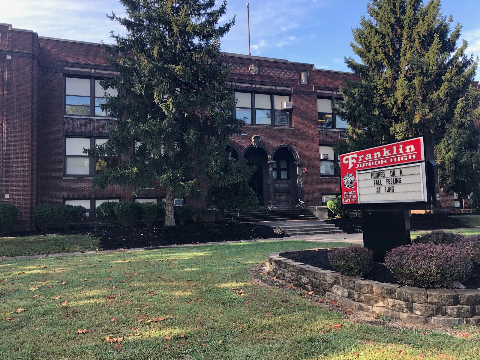 Franklin Junior High School served the community for nearly a century. The school closed last spring as students are attending classes in mobile classrooms behind the current high school on East Fourth Street. District officials said former junior high school on East Sixth Street is slated for demolition in the coming weeks. FILE PHOTO