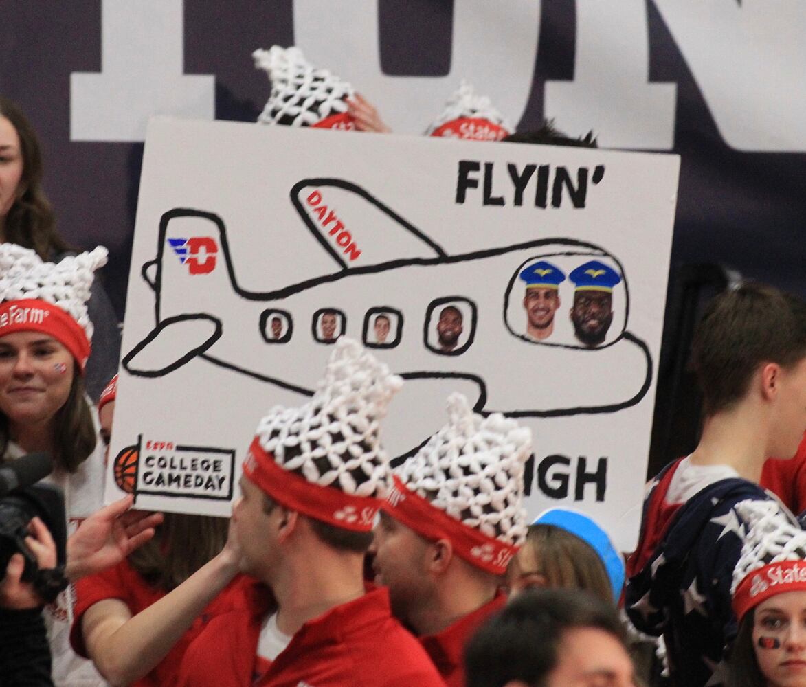 Photos: Signs at ESPN Gameday at Dayton