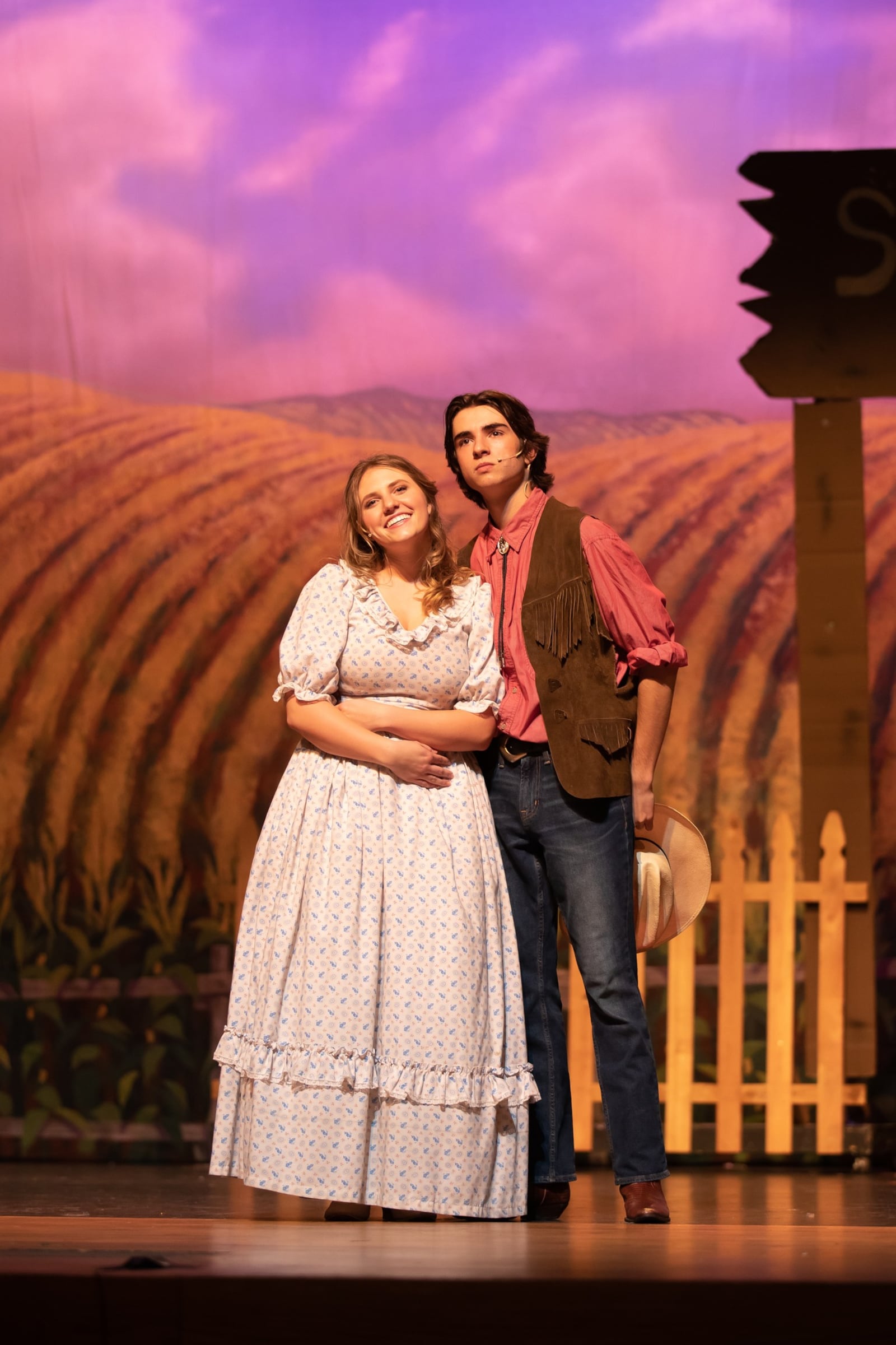 Peyton Knight (Ado Annie Carnes) and Ben Locke (Will Parker) in Springboro High School's production of "Oklahoma!" PHOTO BY PARLETT PHOTOGRAPHY