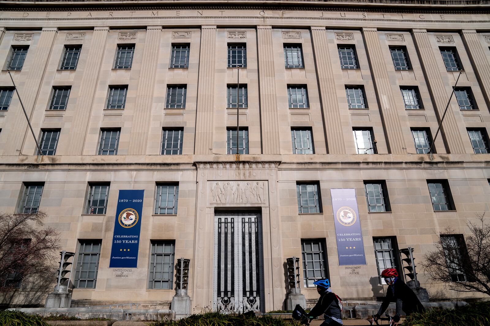 The Department of Justice in Washington, Jan. 2, 2020. (Stefani Reynolds/The New York Times)