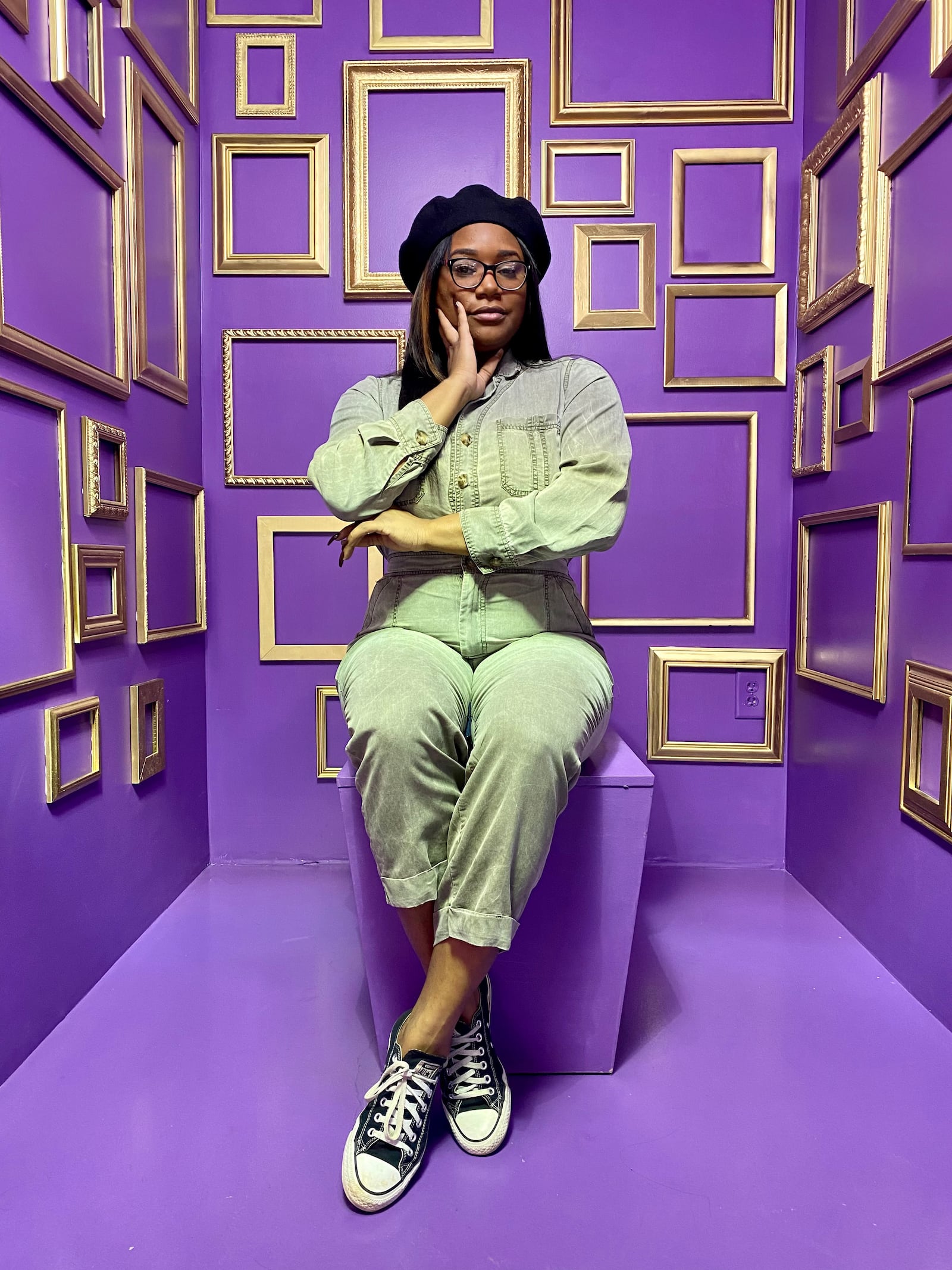 NaAsiaha Simon of Dayton, photographed in the Atlanta Selfie Museum, plans to open the Gem City Selfie Museum this summer in the Oregon District. CONTRIBUTED / NAASIAHA SIMON