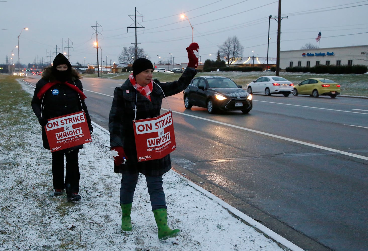 PHOTOS: Faculty at Wright State strike