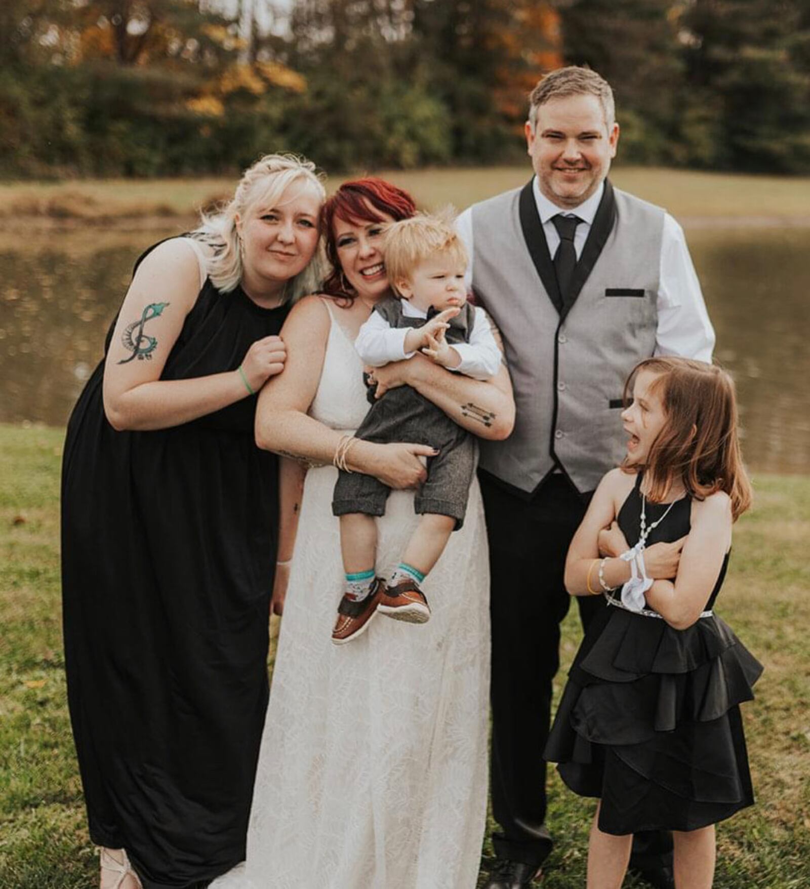 Rachel and Shaun Gannon, the owners of The Local 937, with their children, Gwyn, Keyton and Amelia.