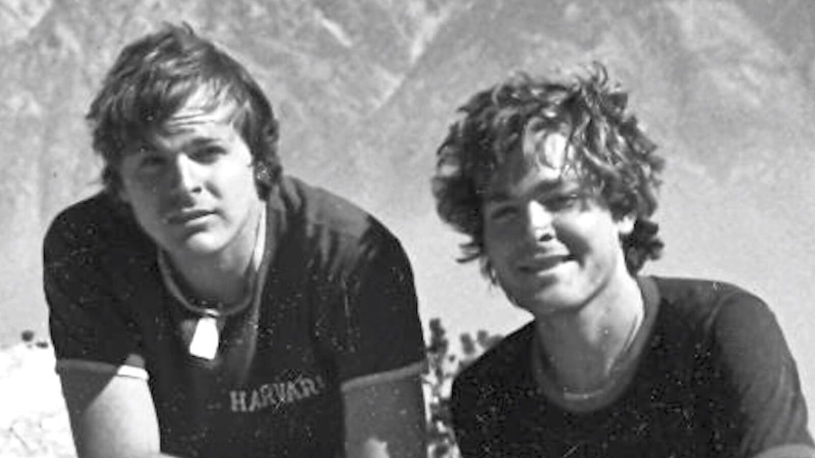 Steve Johnson and his brother Scott Johnson are seen in an undated family photo. New South Wales Police officials announced an arrest Tuesday, May 12, 2020, in the cold case killing of Scott Johnson, an American mathematician. Johnson, 27, was found dead Dec. 10, 1988, at the bottom of a cliff near Sydney, Australia, in what authorities believe was a gay hate crime.