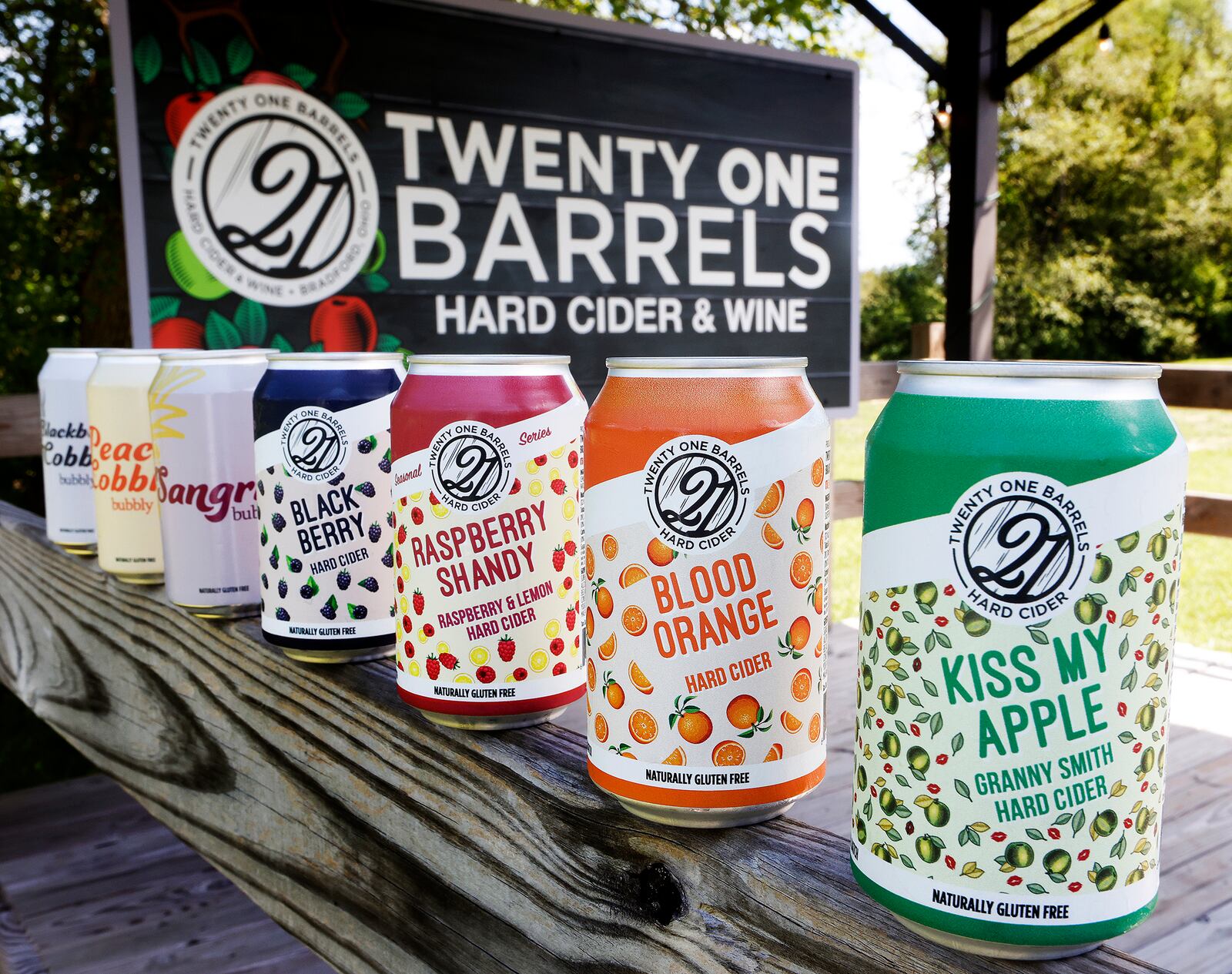 Twenty One Barrels Hard Cider & Wine has a variety of canned hard ciders flavors. MARSHALL GORBY\STAFF