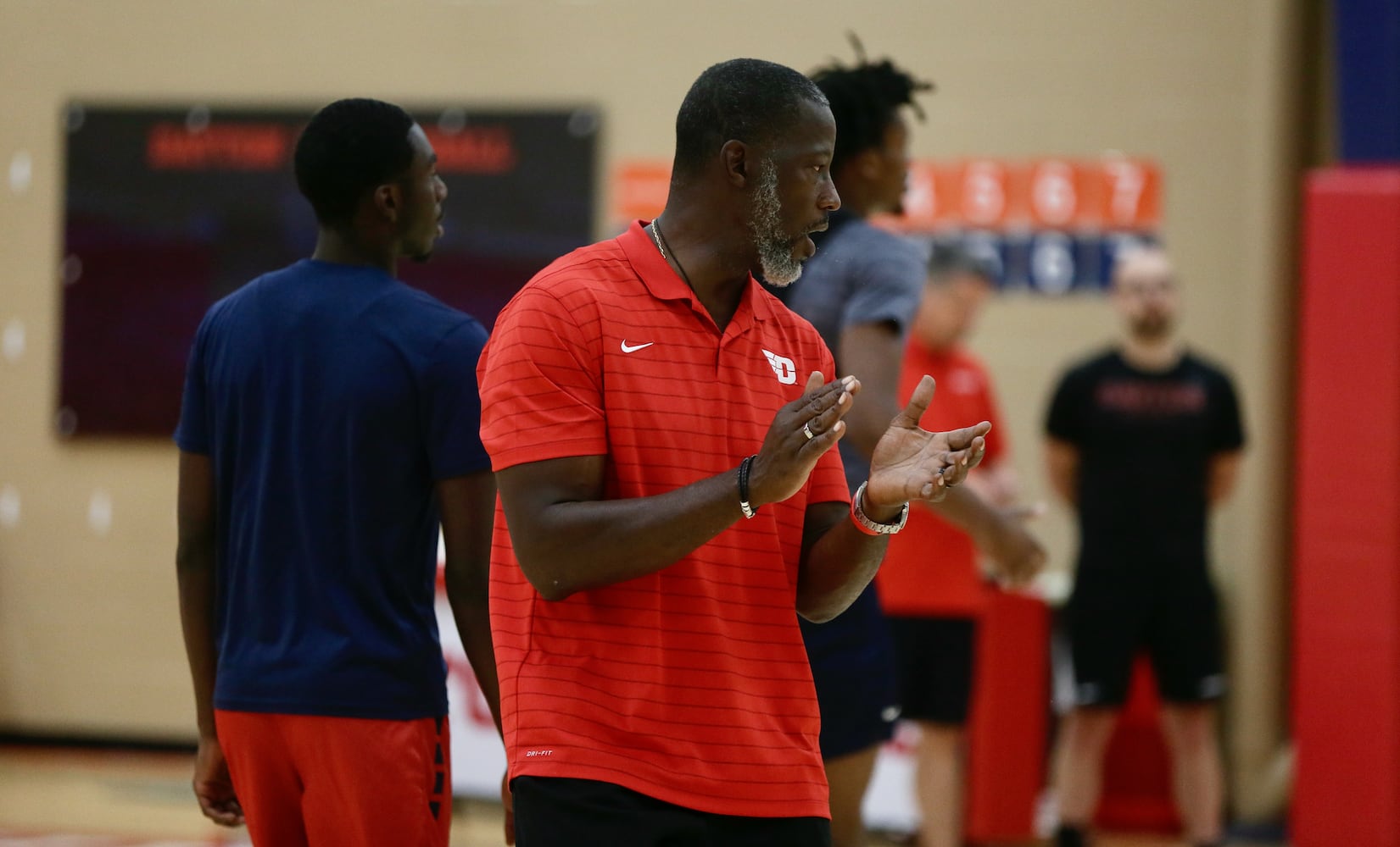 Dayton Flyers practice