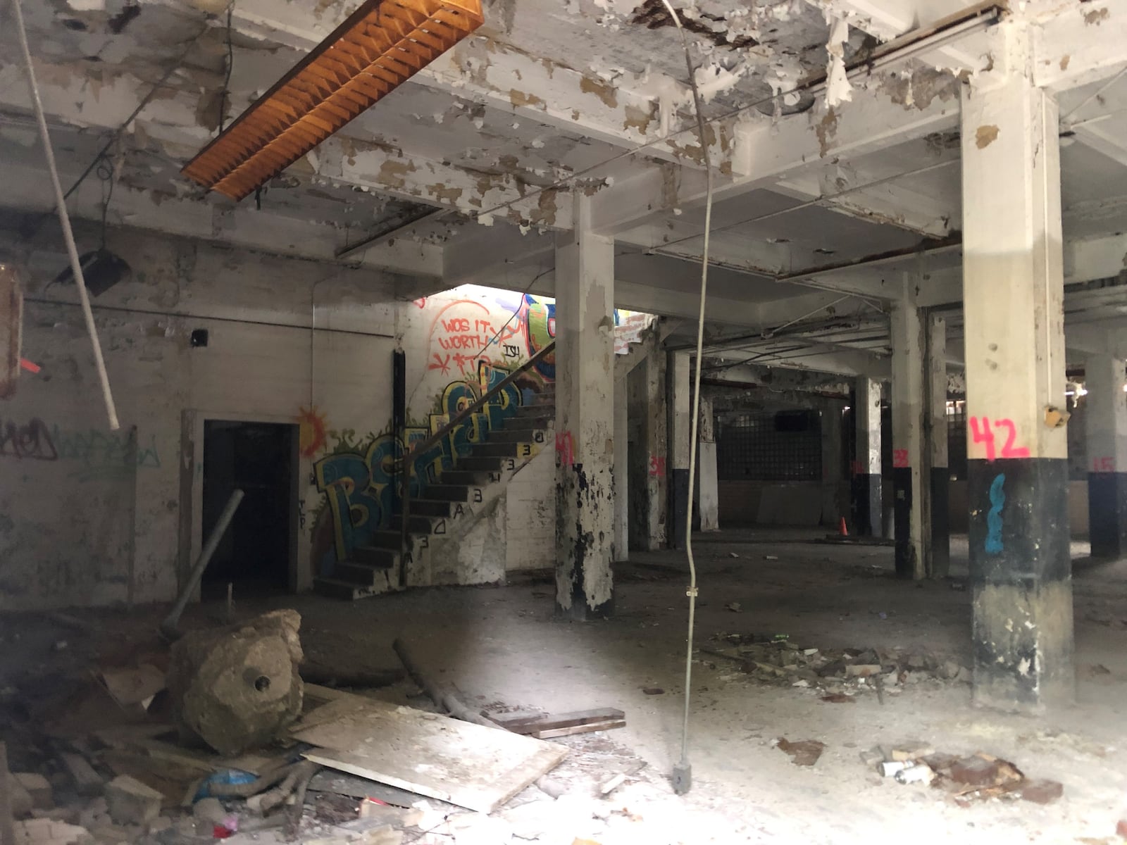 The interior of the Gem City Ice Cream Co. building. CORNELIUS FROLIK / STAFF