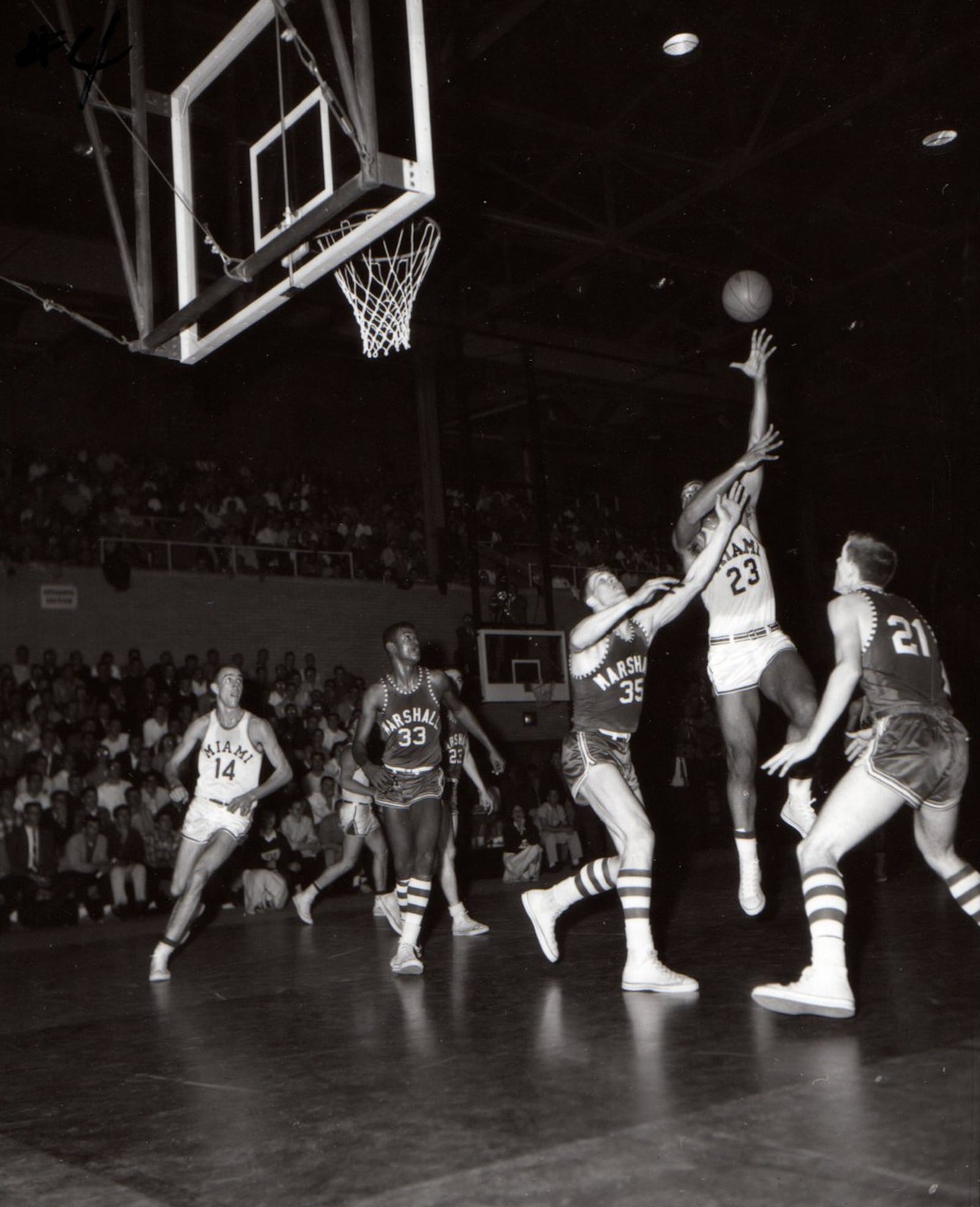 Wayne Embry at Miami in a game vs. Marshall. MIAMI UNIVERSITY PHOTOS