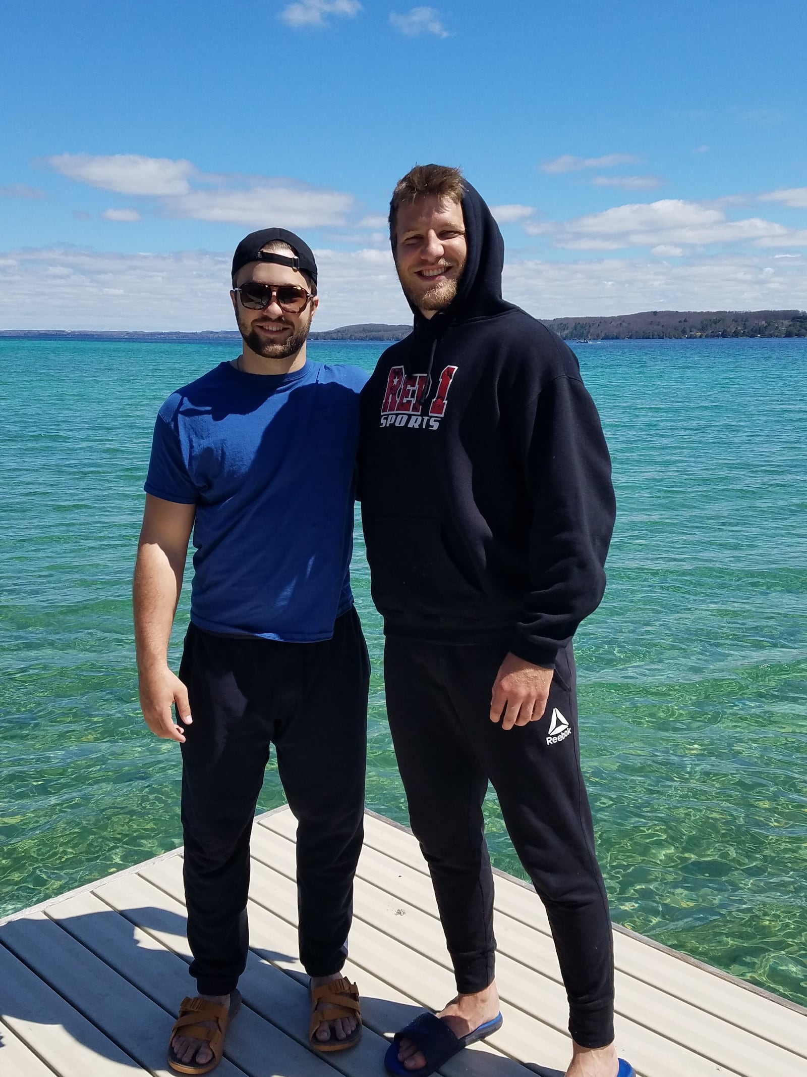 Adam Trautman (right) and his brother Alec. CONTRIBUTED