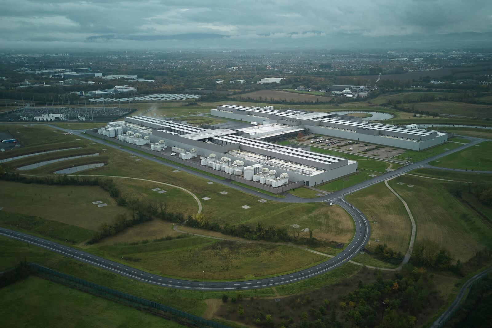 FILE - This photo shows a Meta data center, in Dublin, Ireland, Oct. 16, 2024. (AP Photo/Bram Janssen, File)