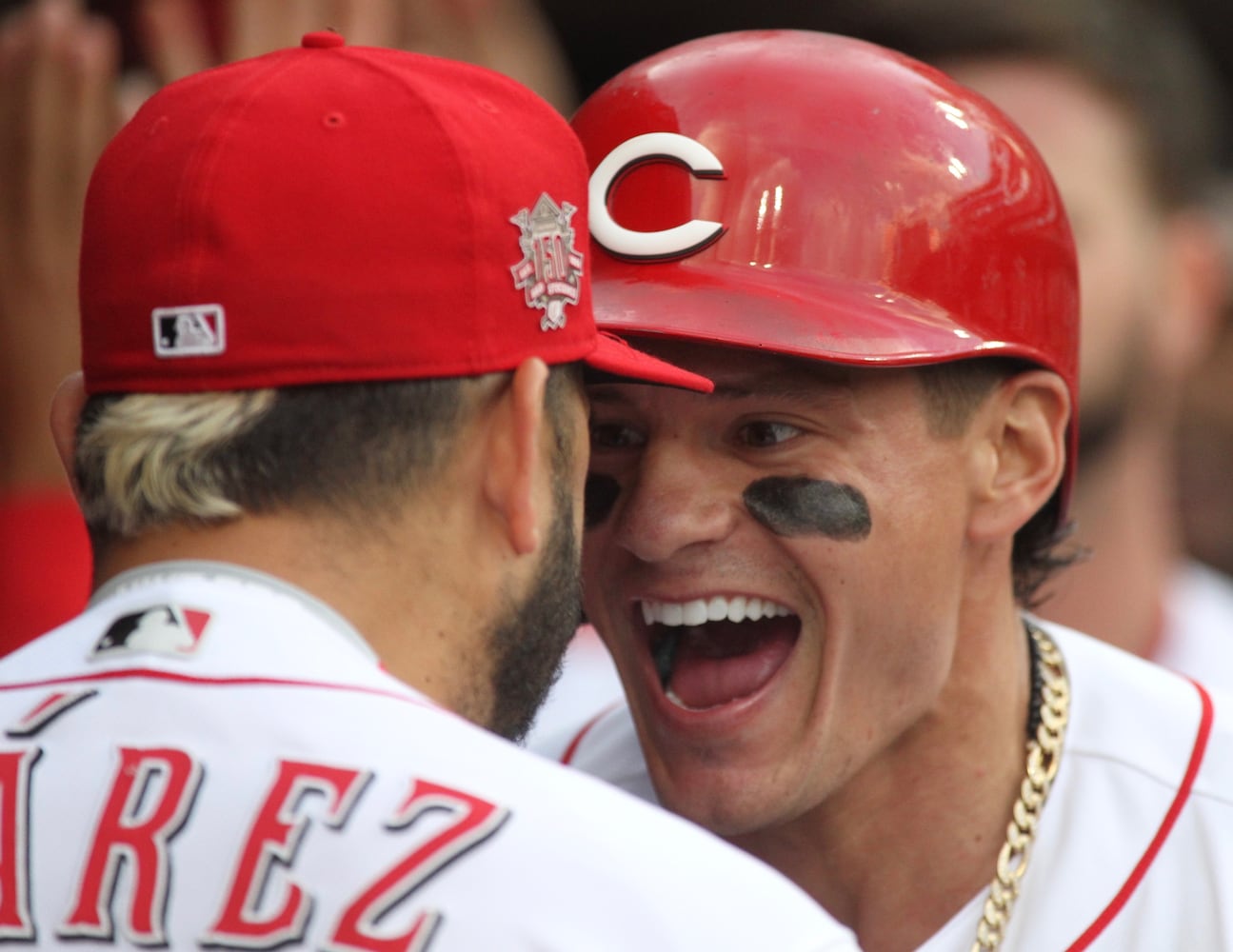 Photos: Derek Dietrich hits two three-run home runs for Reds