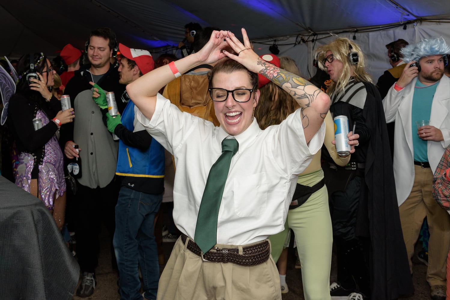 PHOTOS: Did we spot you at Dayton’s Spooky Silent Disco at Yellow Cab Tavern?