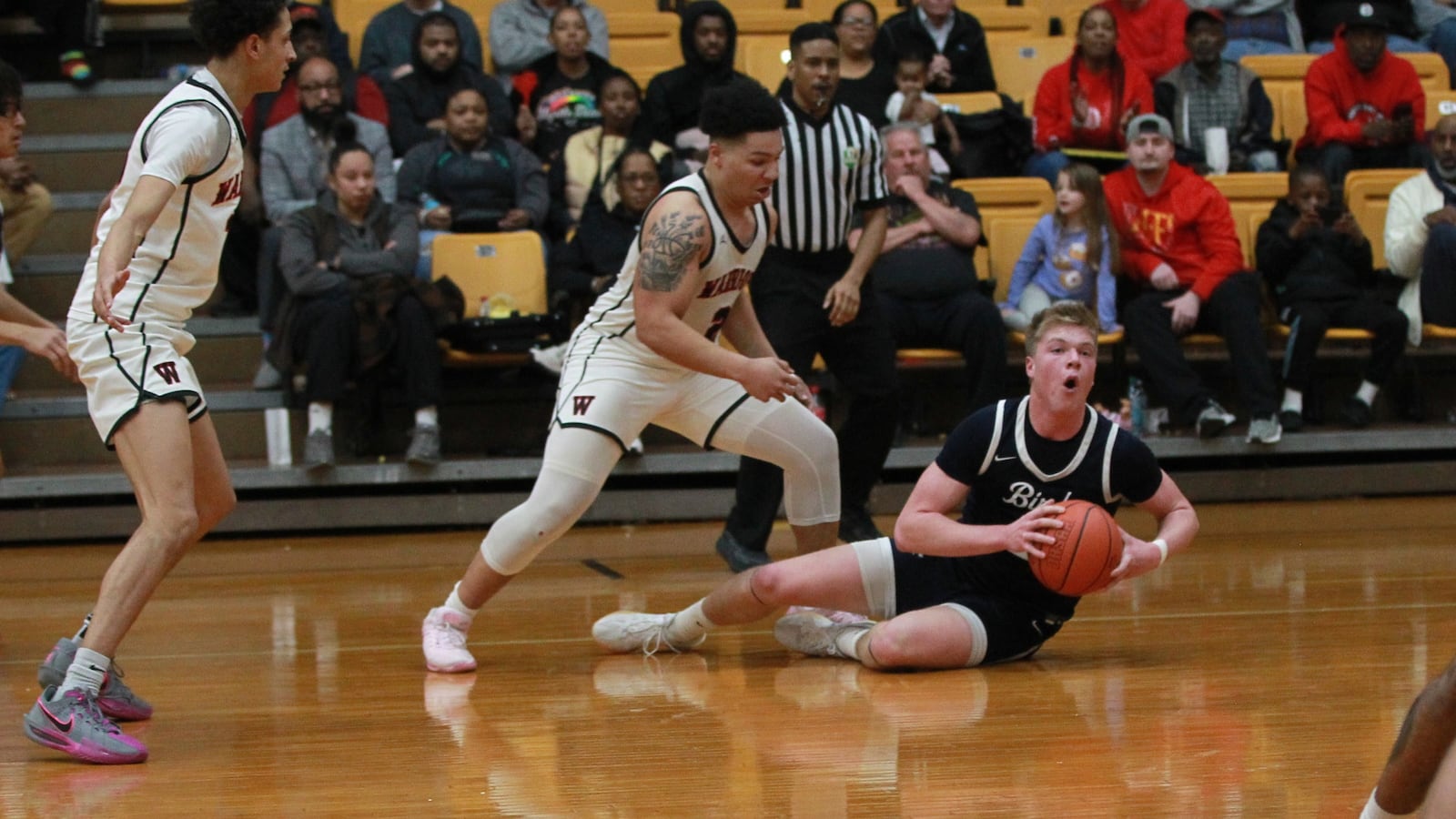 Brock Baker Wayne-Fairmont boys basketball district semifinal