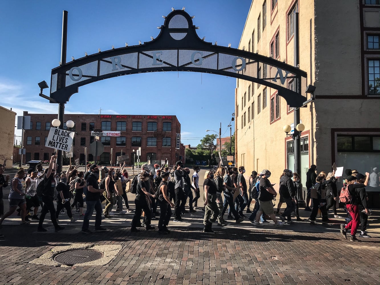 PHOTOS: Protesters gather at Courthouse Square Sunday