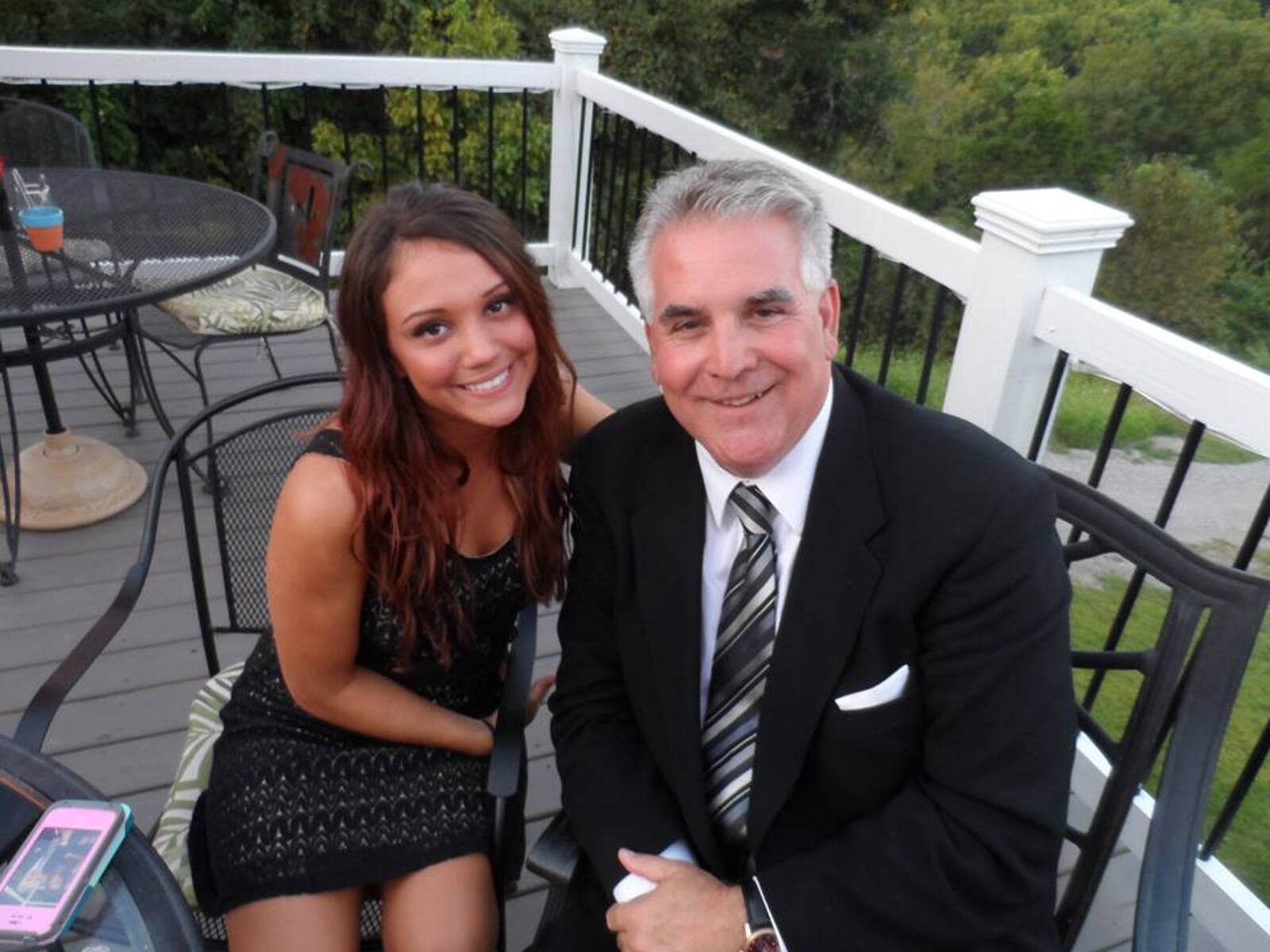 WBNS-TV sports anchor Dom Tiberi, of Dublin, Ohio, with his daughter, Maria, who was killed in what is believed to be a distracted driving crash on Interstate 270 in September 2013. Dom and Terri Tiberi afterwards started a foundation dedicated to driving education and safety in their daughter’s name. CONTRIBUTED