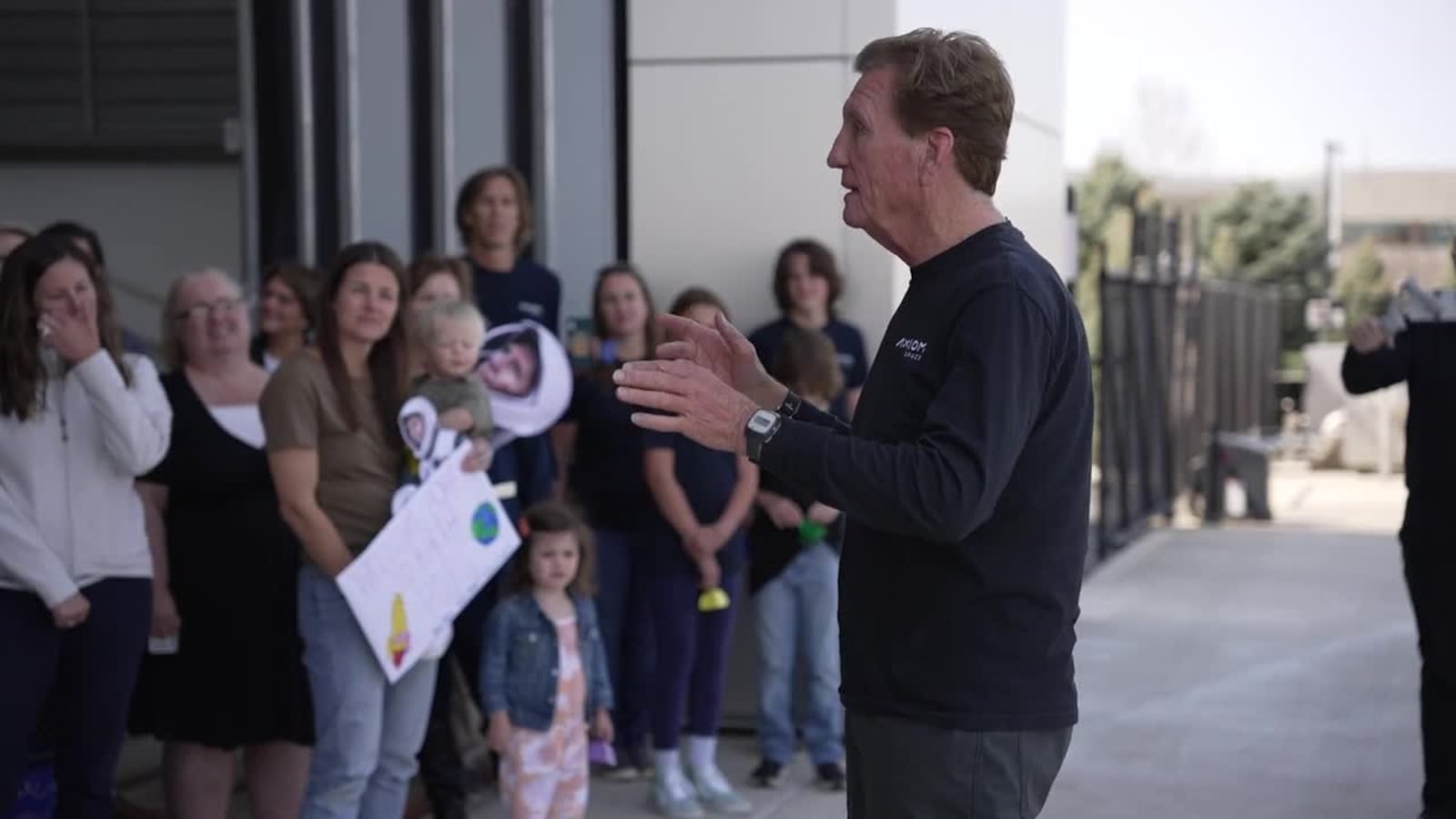 Larry Connor was welcomed back to Dayton after his trip last month to the International Space Station.