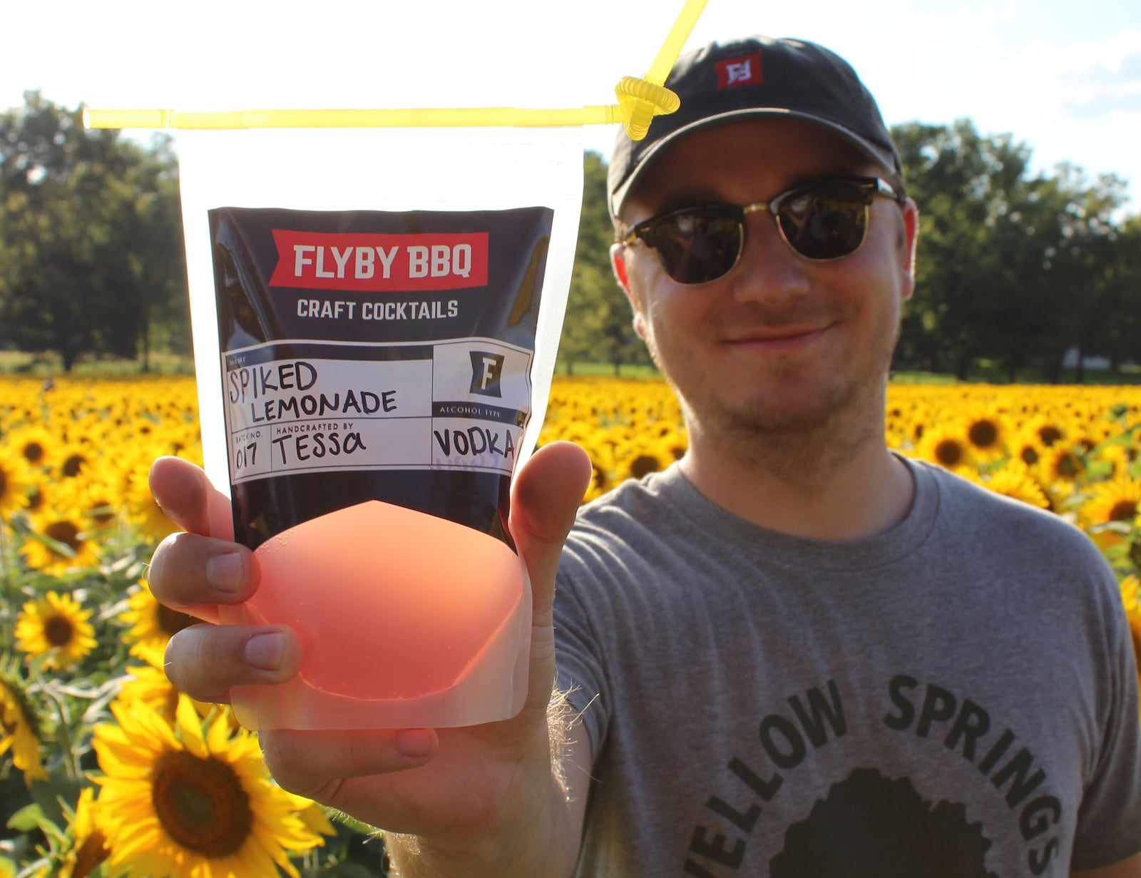 Flyby BBQ is unveiling its first spiritour drinks, which the restaurant is calling "Adult Juice Pouches."