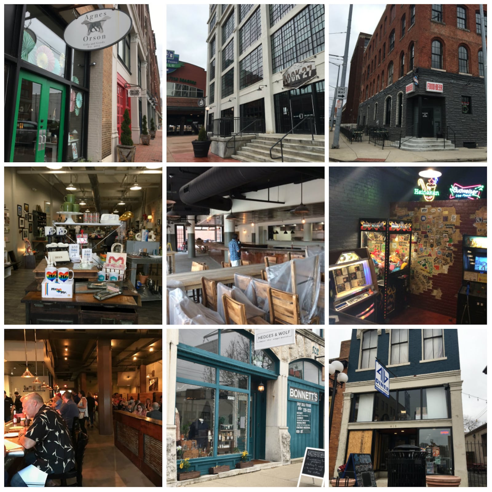 A sampling of businesses that moved to downtown Dayton in 2017.