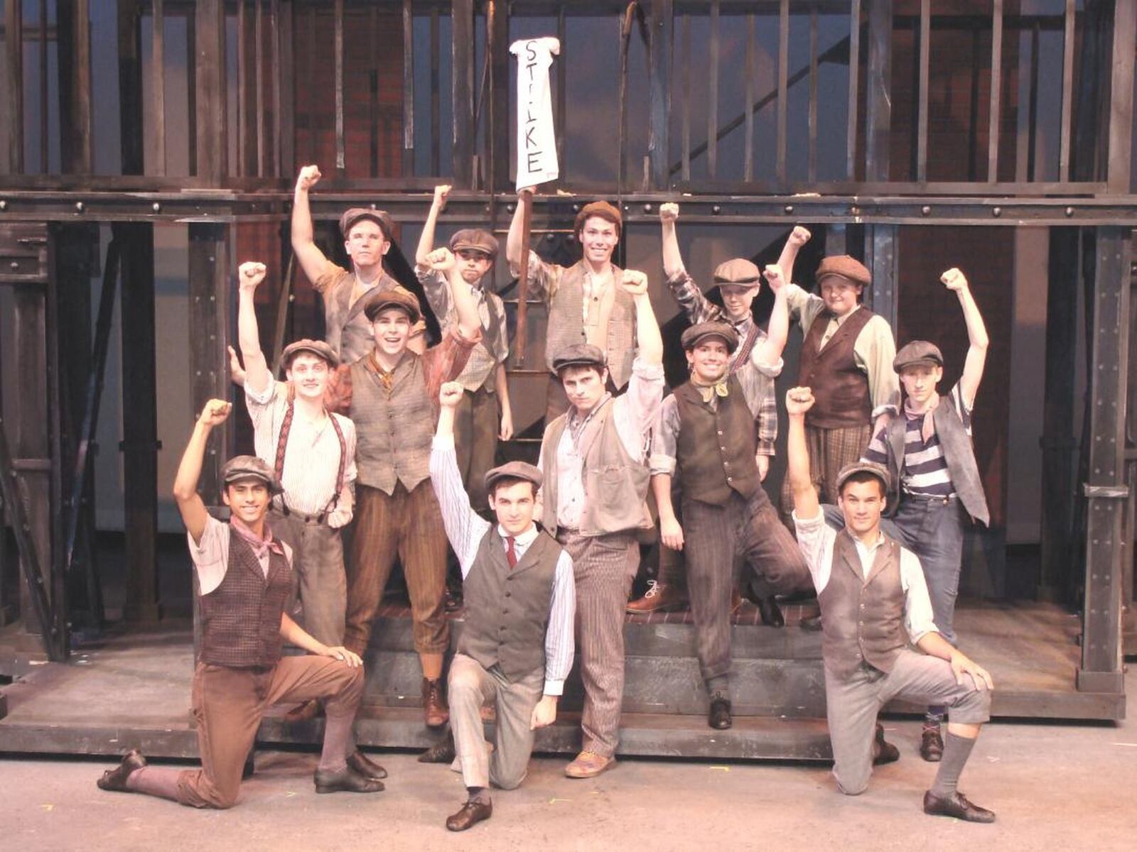 La Comedia Dinner Theatre presents the local premiere of Disney's 2012 Tony Award-winning musical "Newsies," composer Alan Menken, lyricist Jack Feldman and librettist Harvey Fierstein's retelling of the true story of a newsboys strike in turn-of-the-century New York City. CONTRIBUTED/JUSTIN WALTON