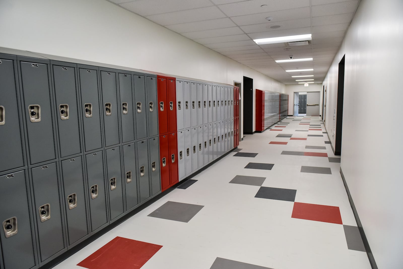 Construction on the new $49 million Carlisle school for grades pre-k through 12 was completed as the school year began. NICK GRAHAM / STAFF