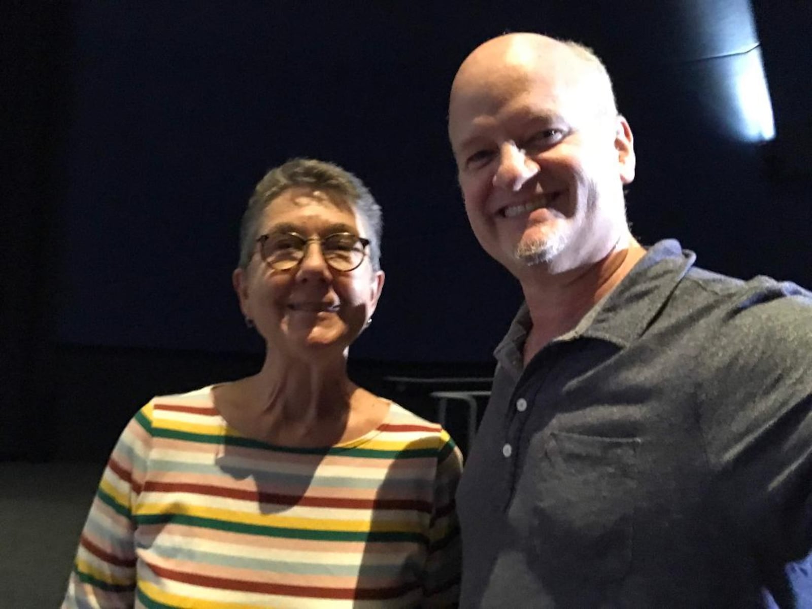 Julia Reichert and Allen Wolf pose for a photo following a Los Angeles screening of Reichert's Academy Award-winning documentary "American Factory." CONTRIBUTED