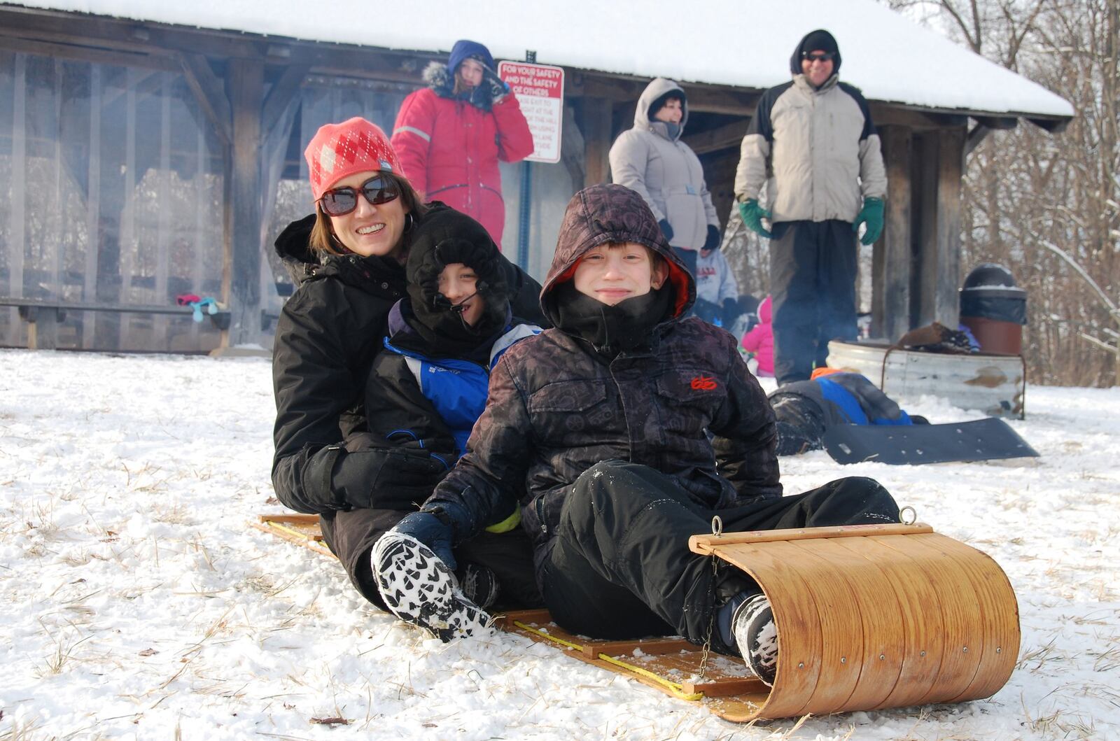 Taylorsville MetroPark, in Vandalia, is a local sledding hot spot. CONTRIBUTED