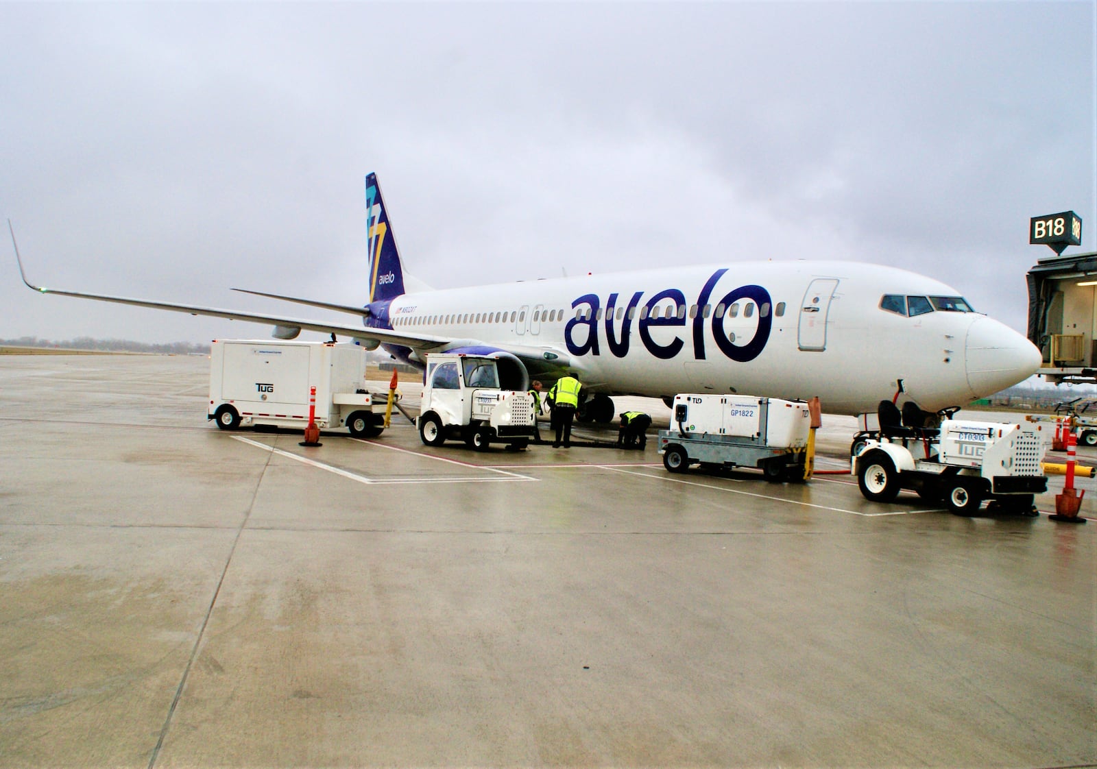 The inaugural Dayton flight by Avelo Airlines took off for Orlando on Friday, Jan. 13, 2023.