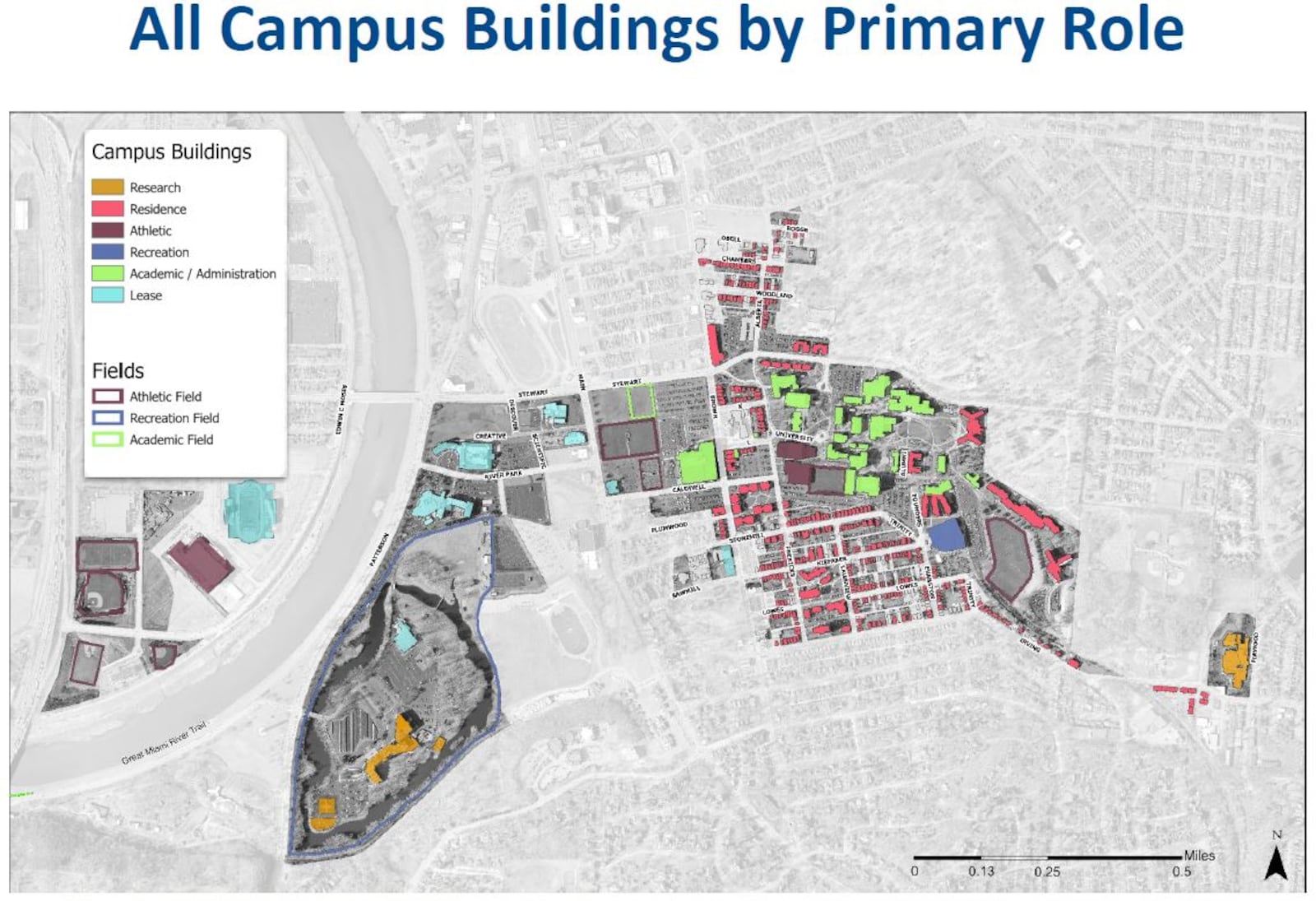 A map of University of Dayton's campus and facilities. CONTRIBUTED