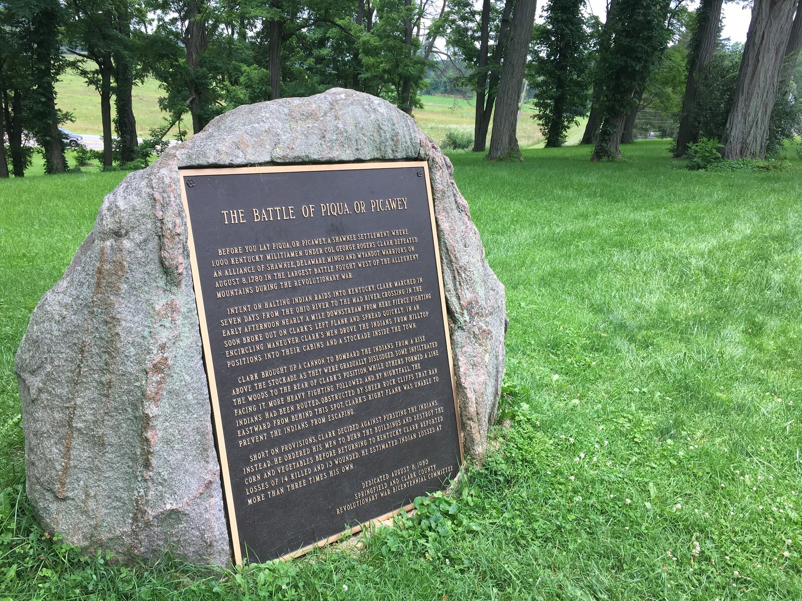 Wright State students dug at George Rogers Clark Park- where the Battle of Piqua happened in 1780. STAFF/Collins