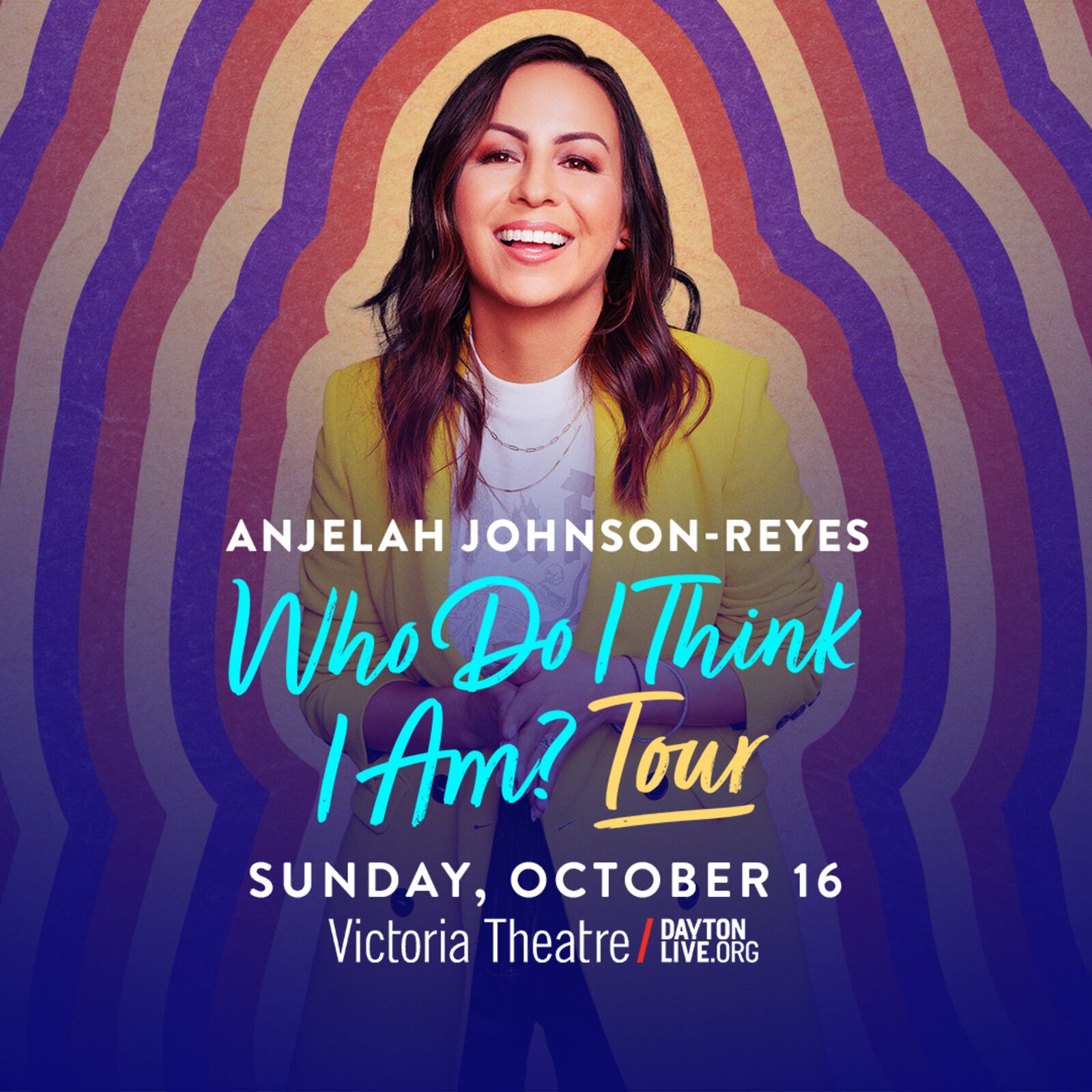 Multi-faceted performer Anjelah Johnson-Reyes, who published her memoir, “Who Do I Think I Am,” in March, performs at Victoria Theatre in Dayton on Sunday, Oct. 16.