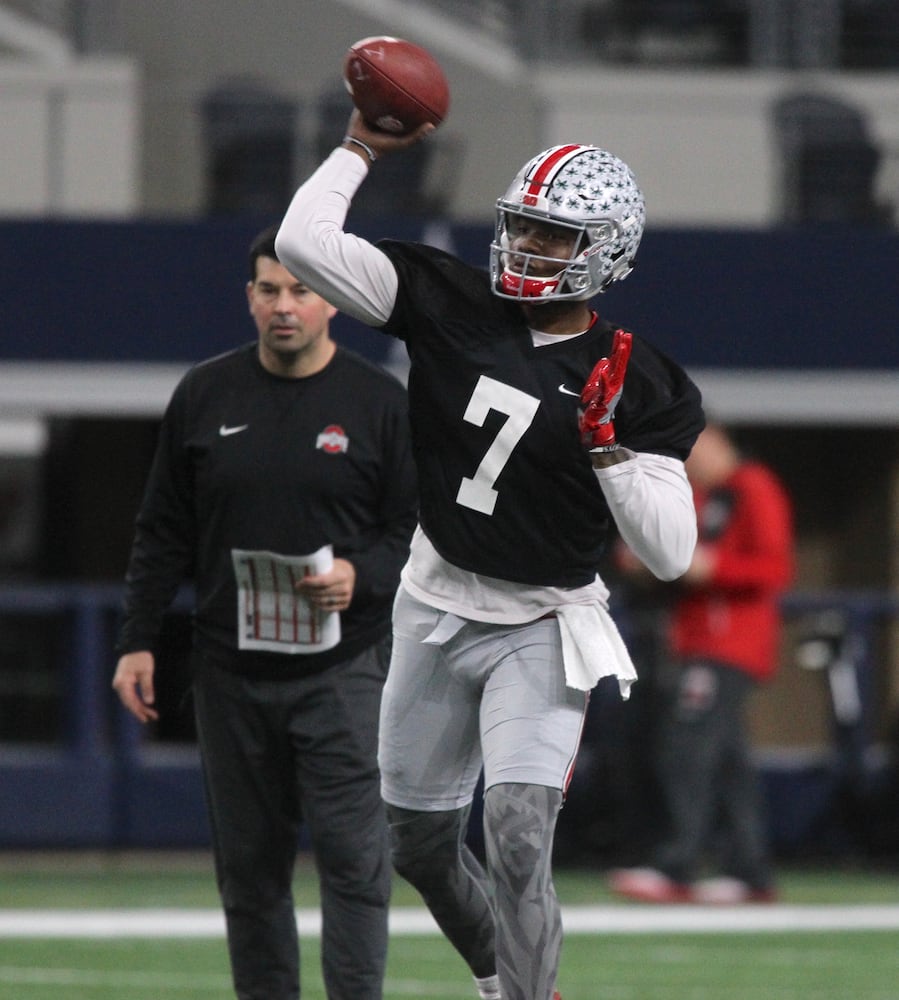 Photos: Ohio State practices at AT&T Stadium