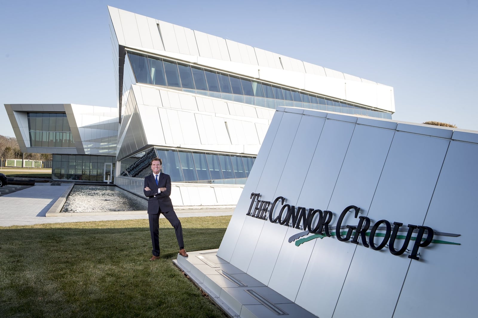 Larry Connor, managing partner of The Connor Group in Miami Twp., outside his company’s headquarters off Springboro Pike. CONTRIBUTED