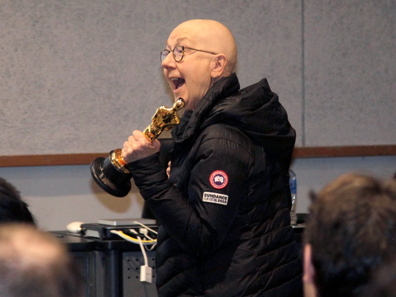 PHOTOS: Oscars in tow, Academy Award winners Julia Reichert and Steven Bognar return to Wright State University