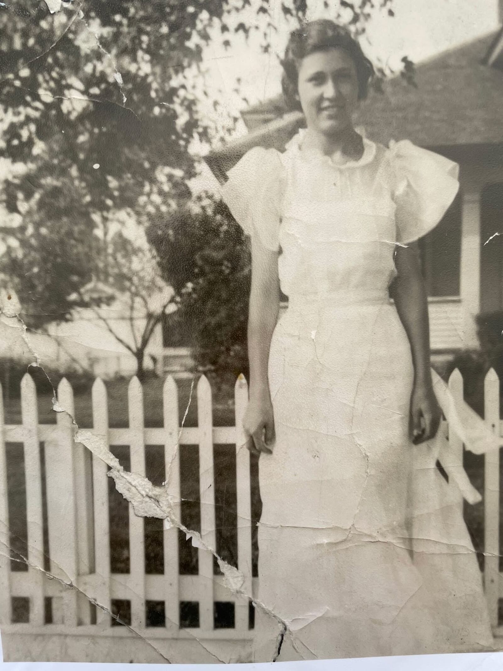 Iola Burr, then a junior at Jefferson Township Consolidated High School in Bowersville, at the the 1936 Junior-Senior Banquet, the equivalent of today’s prom. CONTRIBUTED