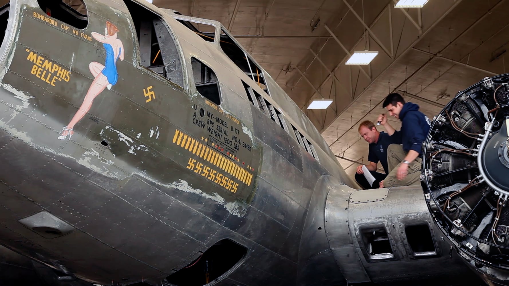 13 years and 55,000 hours of work: restored Memphis Belle