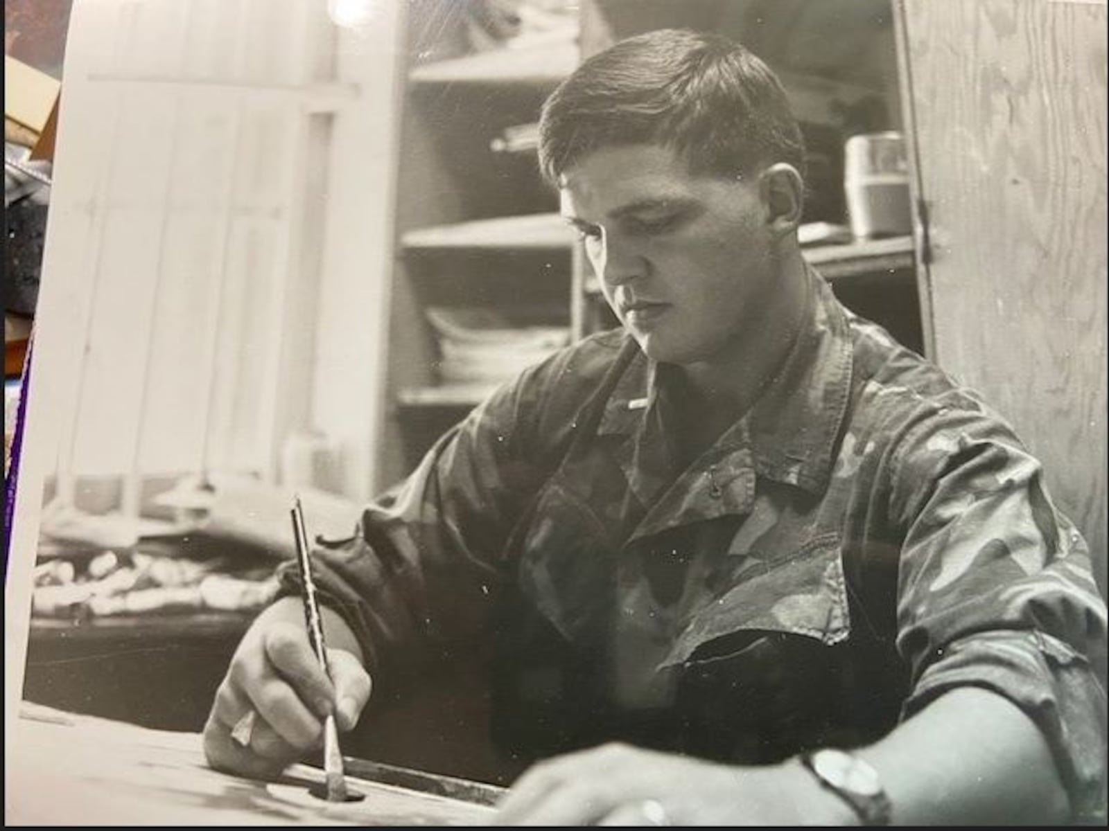 Keith McConnell, who grew up in Ohio, served as a Vietnam combat artist in 1969. CONTRIBUTED