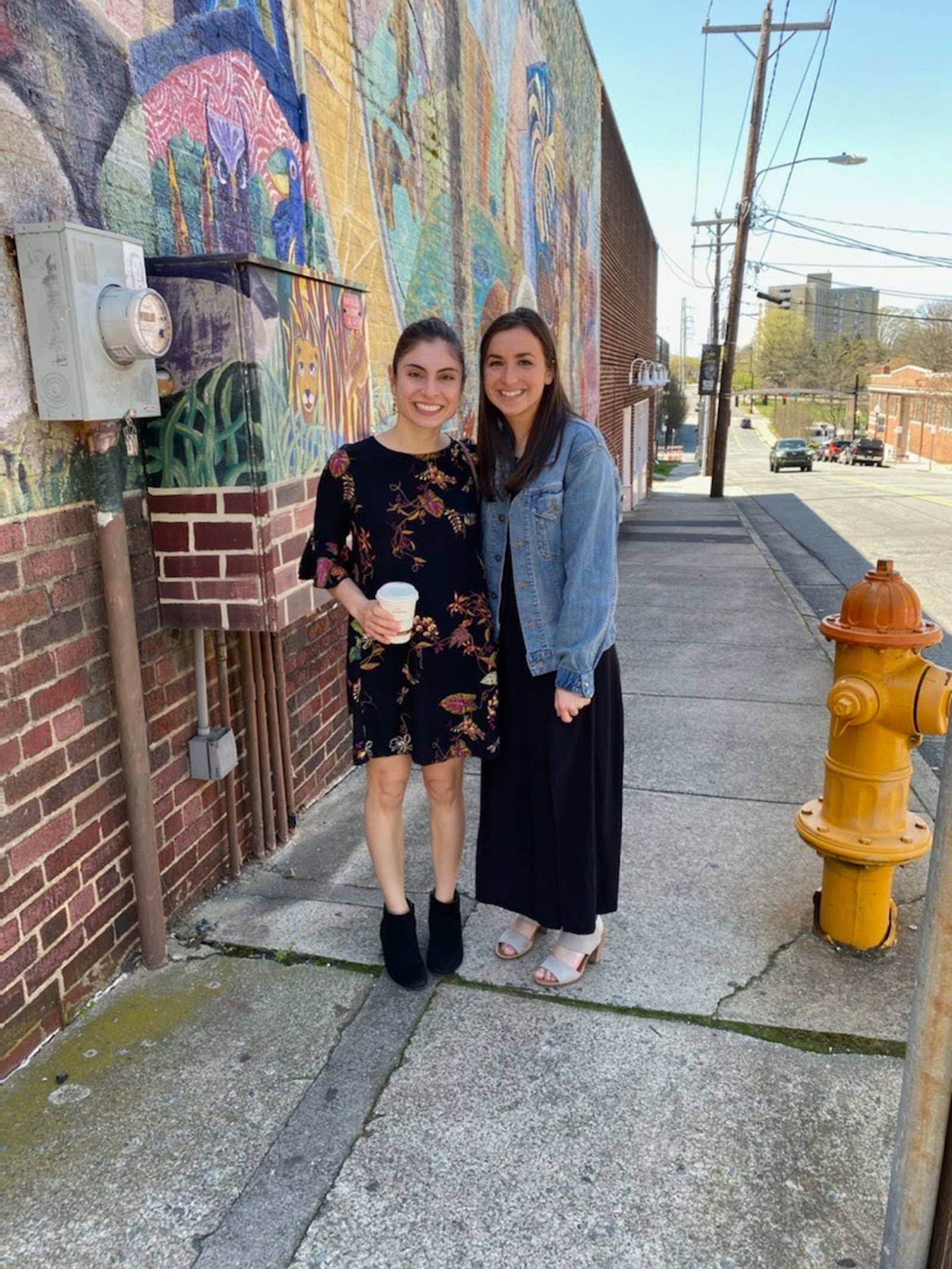 Monica Nedeff, left, and her best friend from high school, Emma Schuermann, in Winston, North Carolina. The pair moved from Dayton together after the COVID-19 pandemic started to wind down. CONTRIBUTED