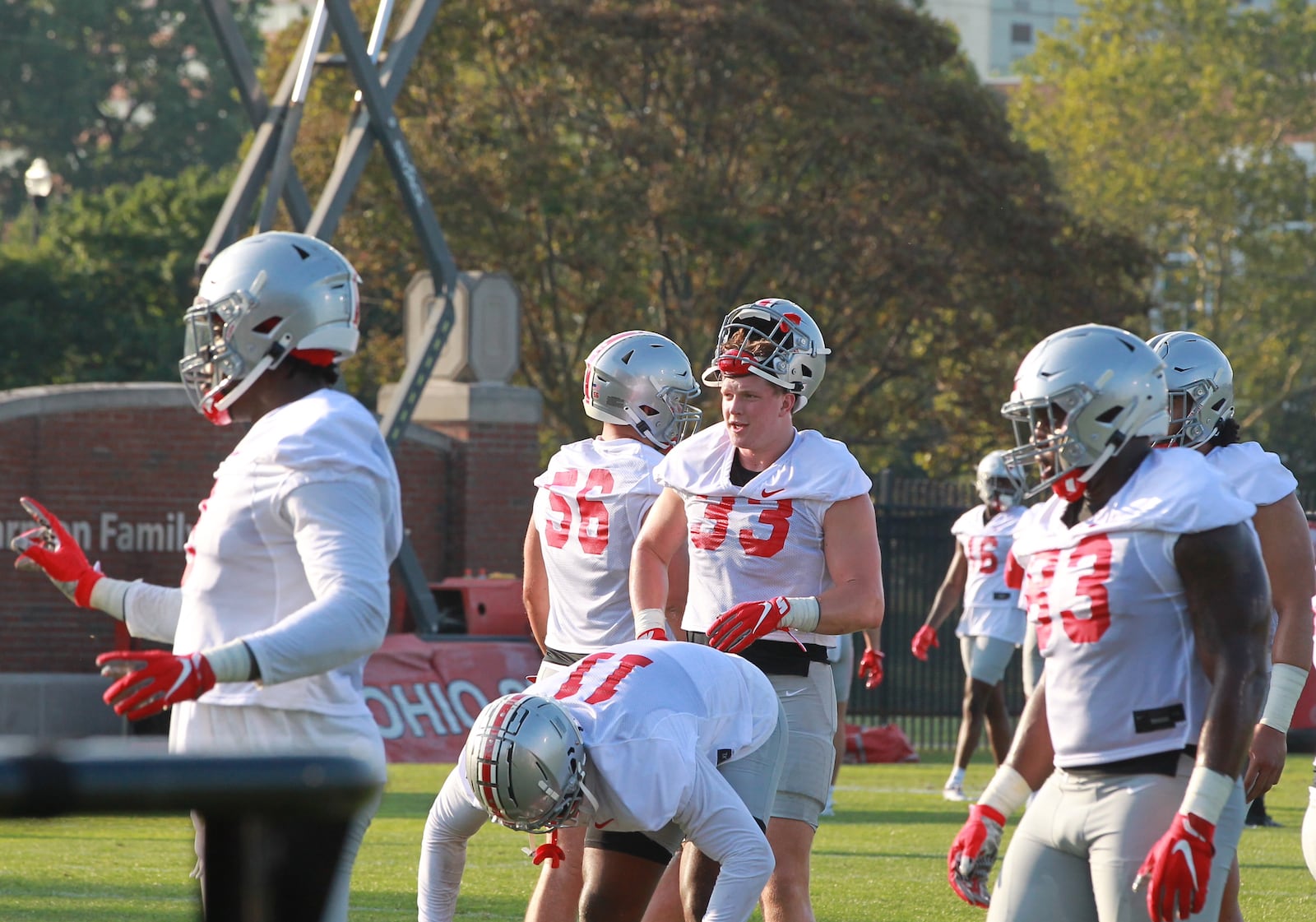 Jack Sawyer as the Ohio State Buckeyes began preseason camp for their 132nd season Aug. 4, 2021, in Columbus, Ohio.