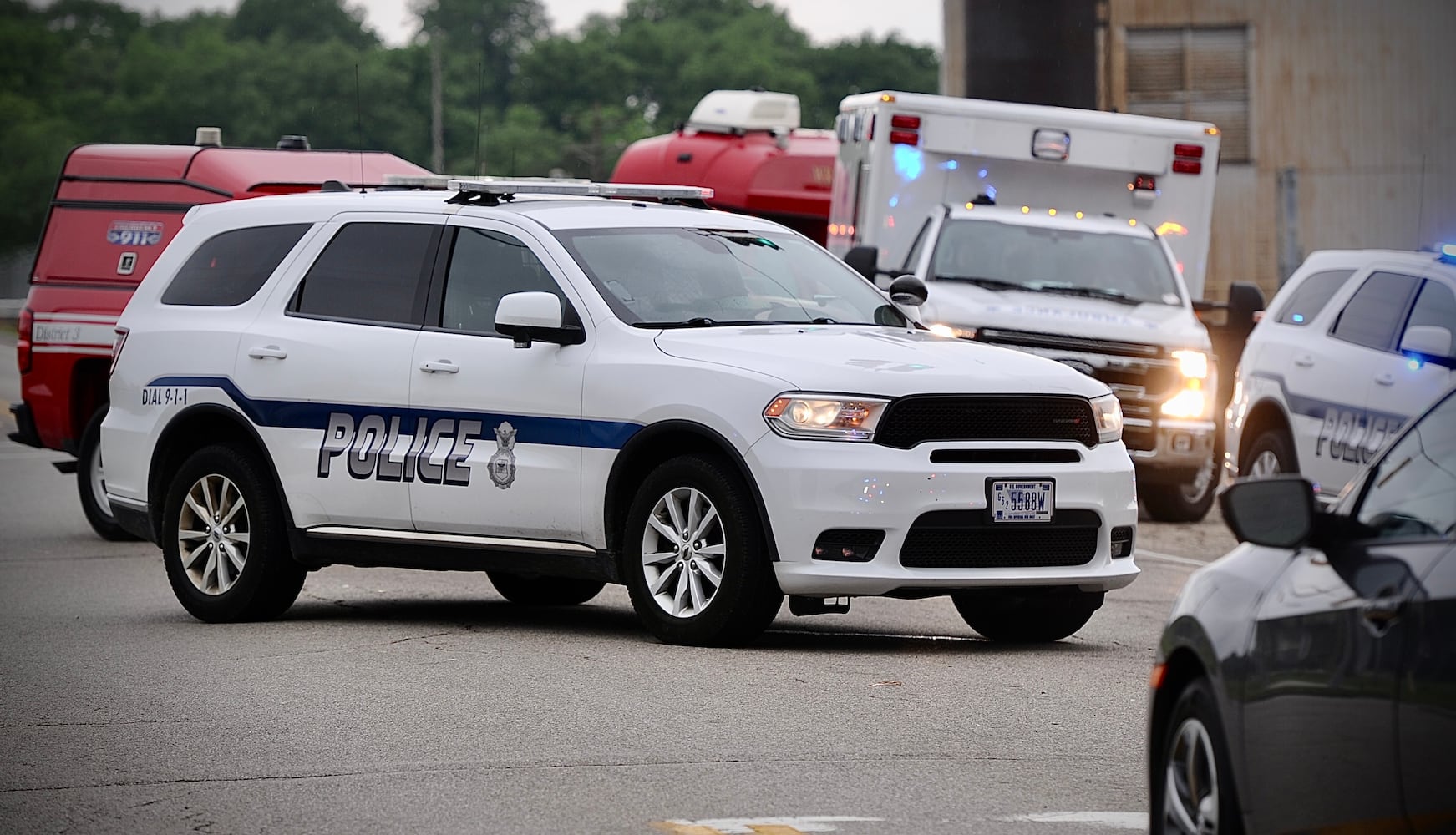 PHOTOS: Car overturns in Greene County crash