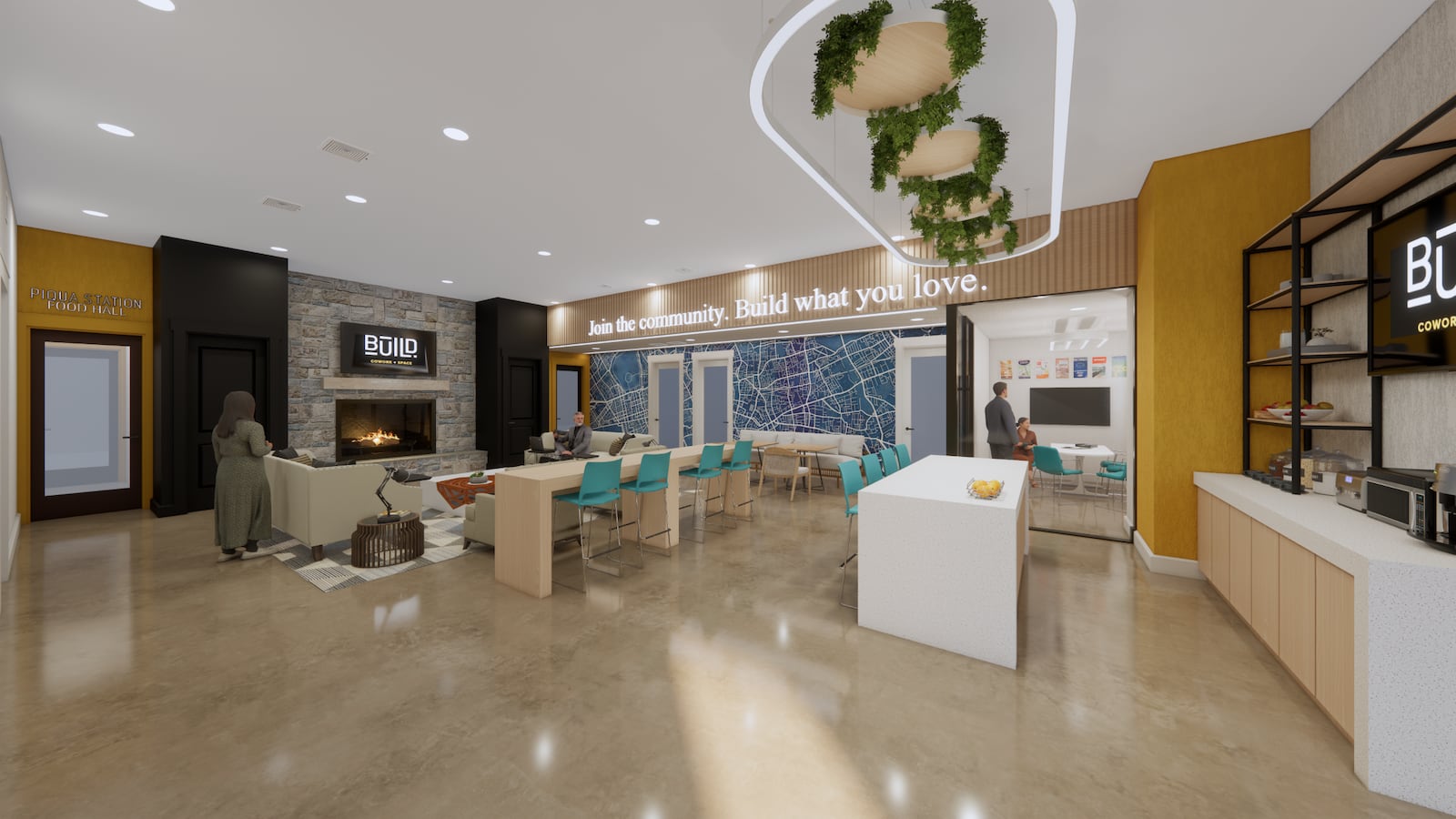 The Piqua Station will be Small Nation’s third location of BUILD Cowork + Space, a modern and flexible shared office space designed to foster collaboration and innovation among entrepreneurs, freelancers and small businesses (CONTRIBUTED PHOTO).