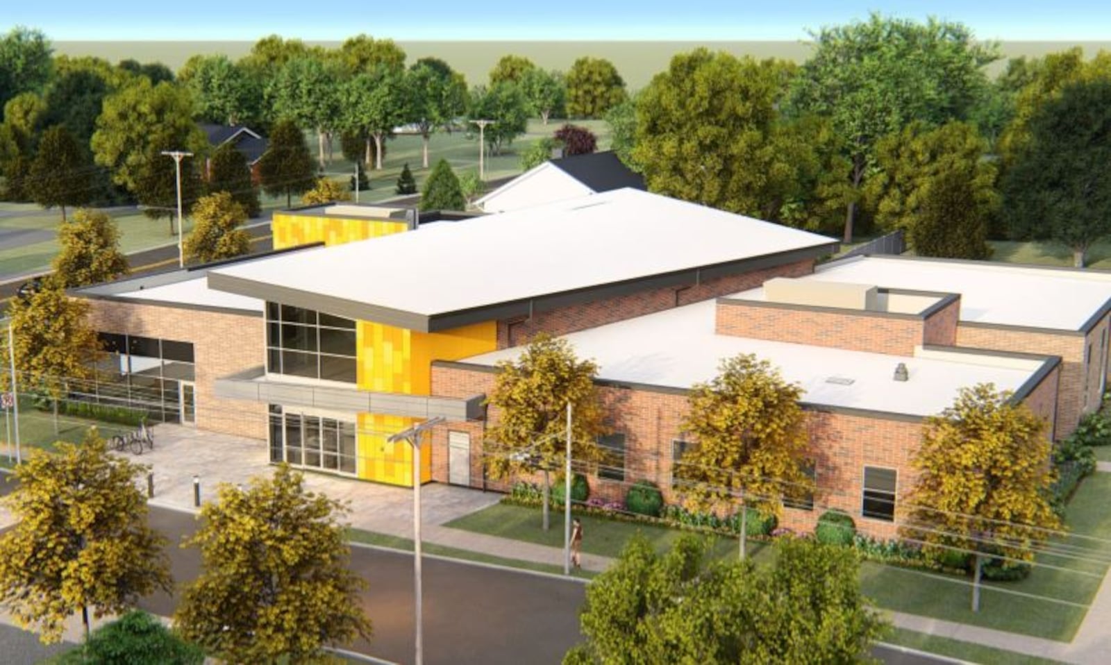 Rendering of the new Burkhardt branch library. CONTRIBUTED