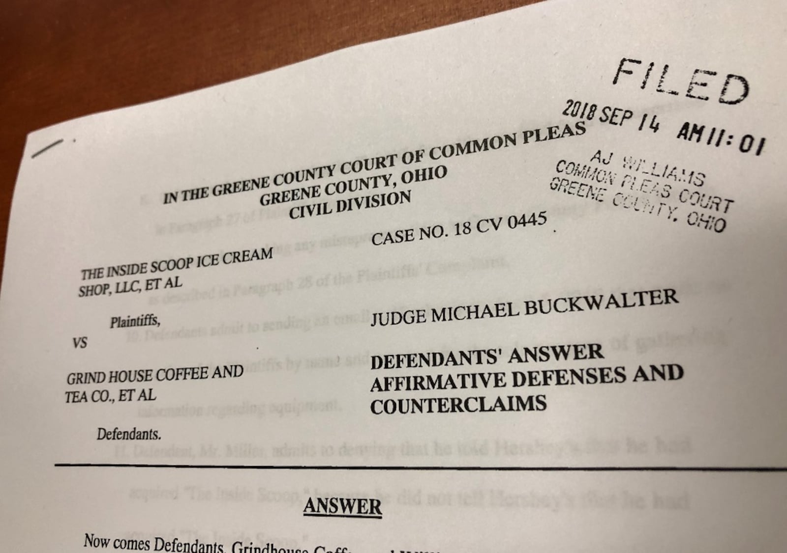 Grind House Coffee owner counter-sues owners of The Inside Scoop. MARK FISHER/STAFF