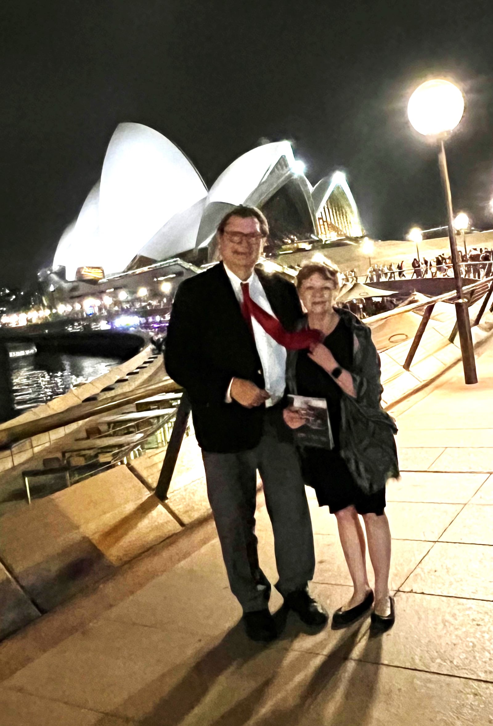 Merle Wilberding and Susan Elliott at the Sydney Opera House. (CONTRIBUTED)