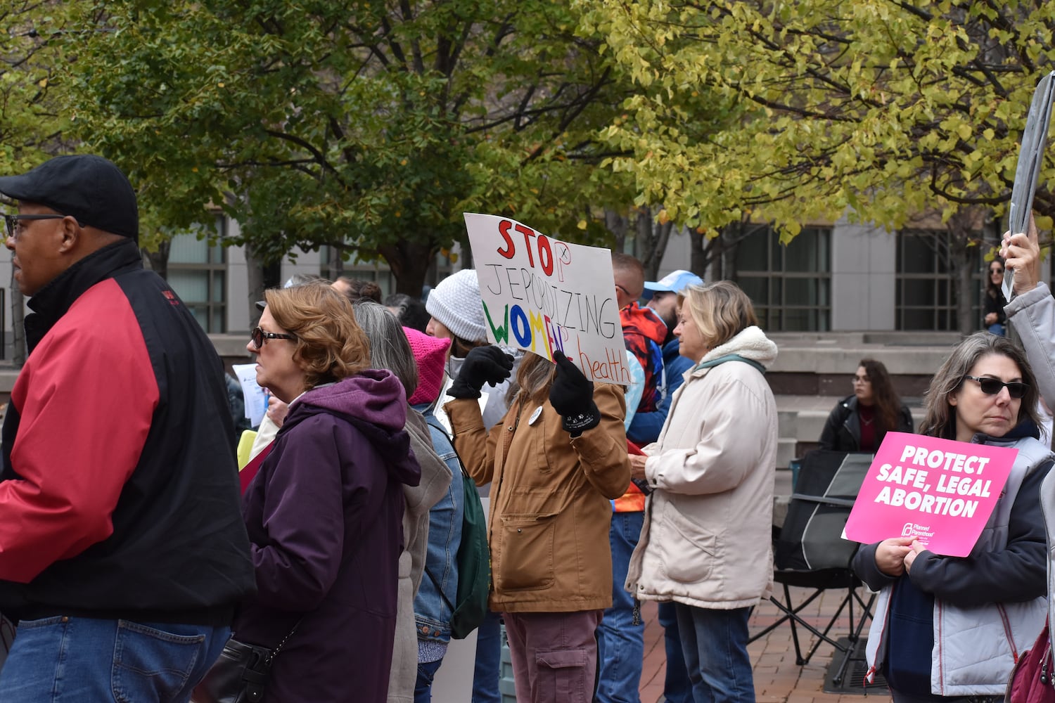 Abortion rally Dayton Ohio Oct. 8 2023