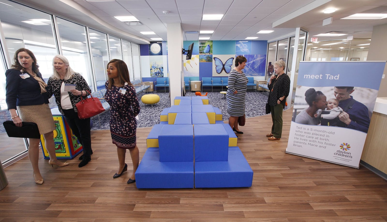 Dayton Children's Child Health Pavilion was officially opened on Monday with tours of the facility including the Developmental Pediatrics Psychiatry and Psychology area.   TY GREENLEES / STAFF